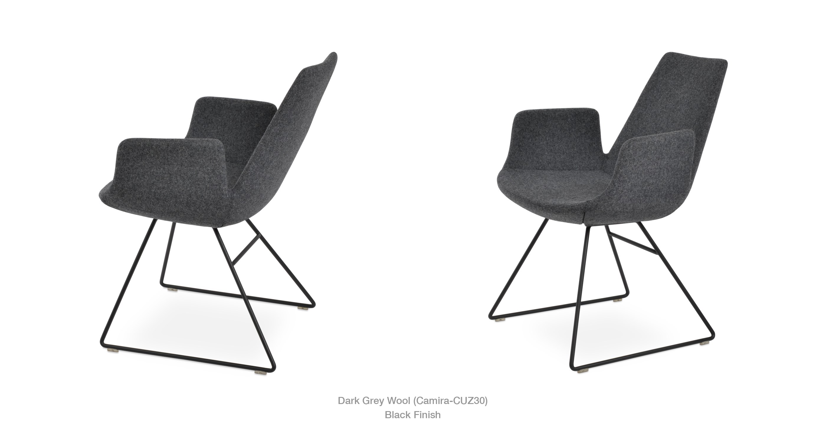 dark grey wool
