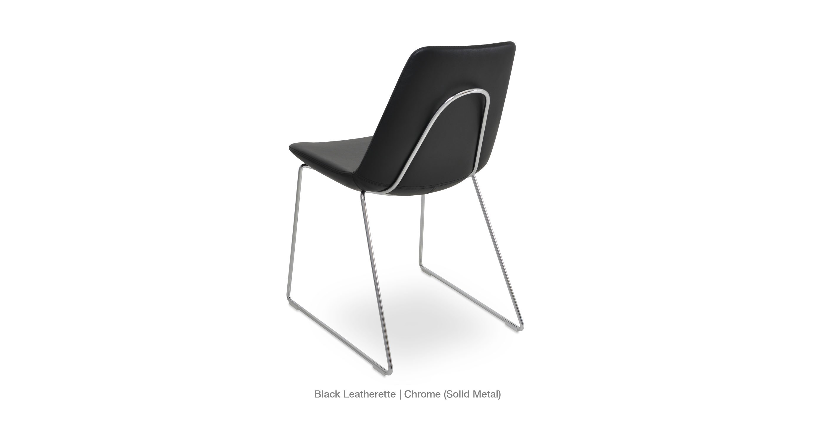 black leatherette