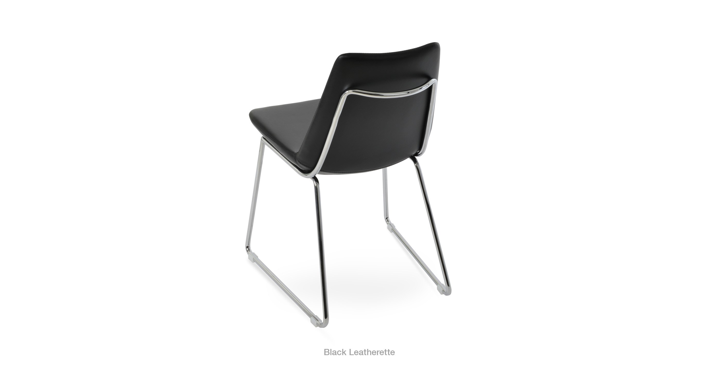 black leatherette