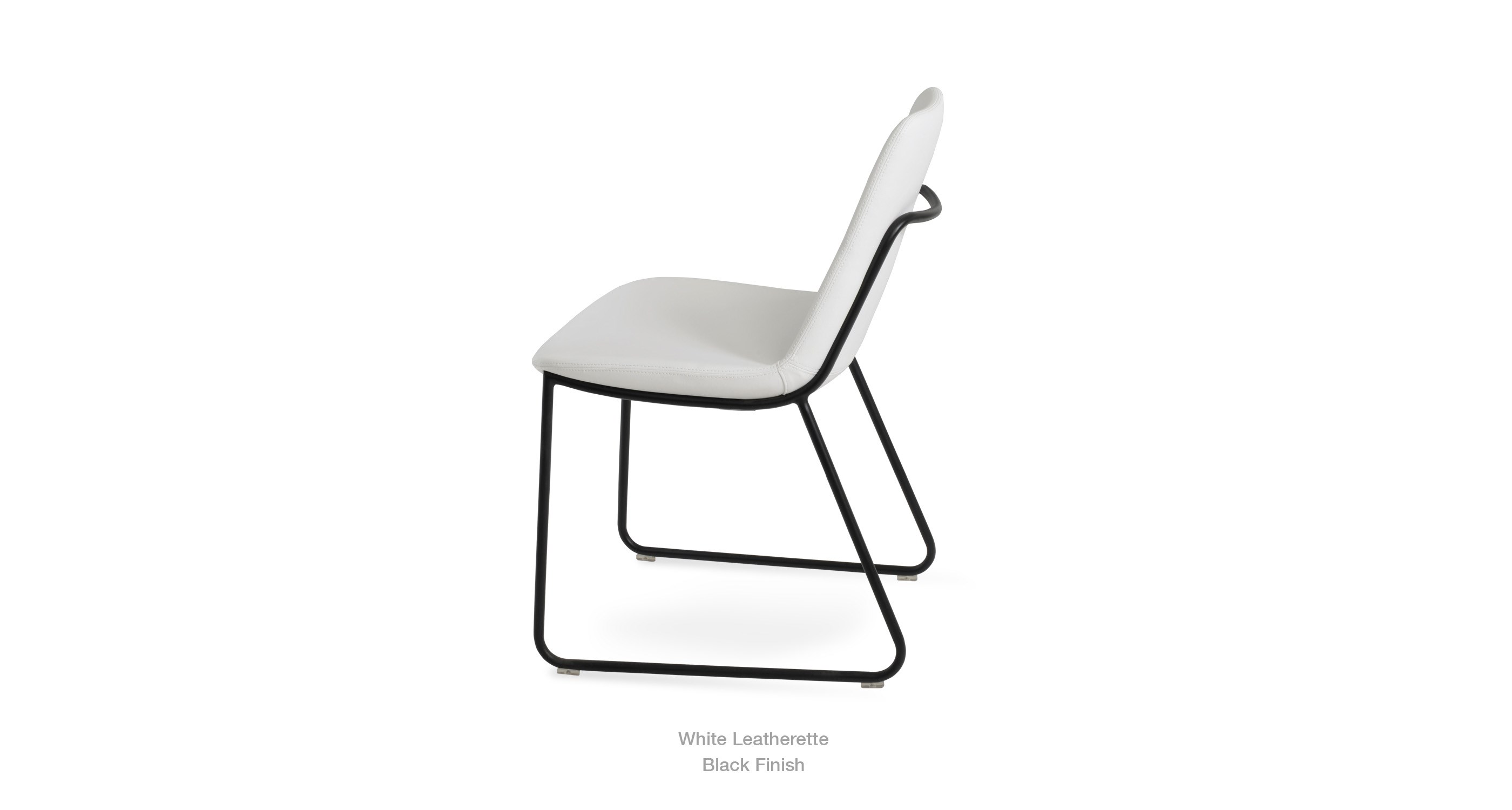 white leatherette