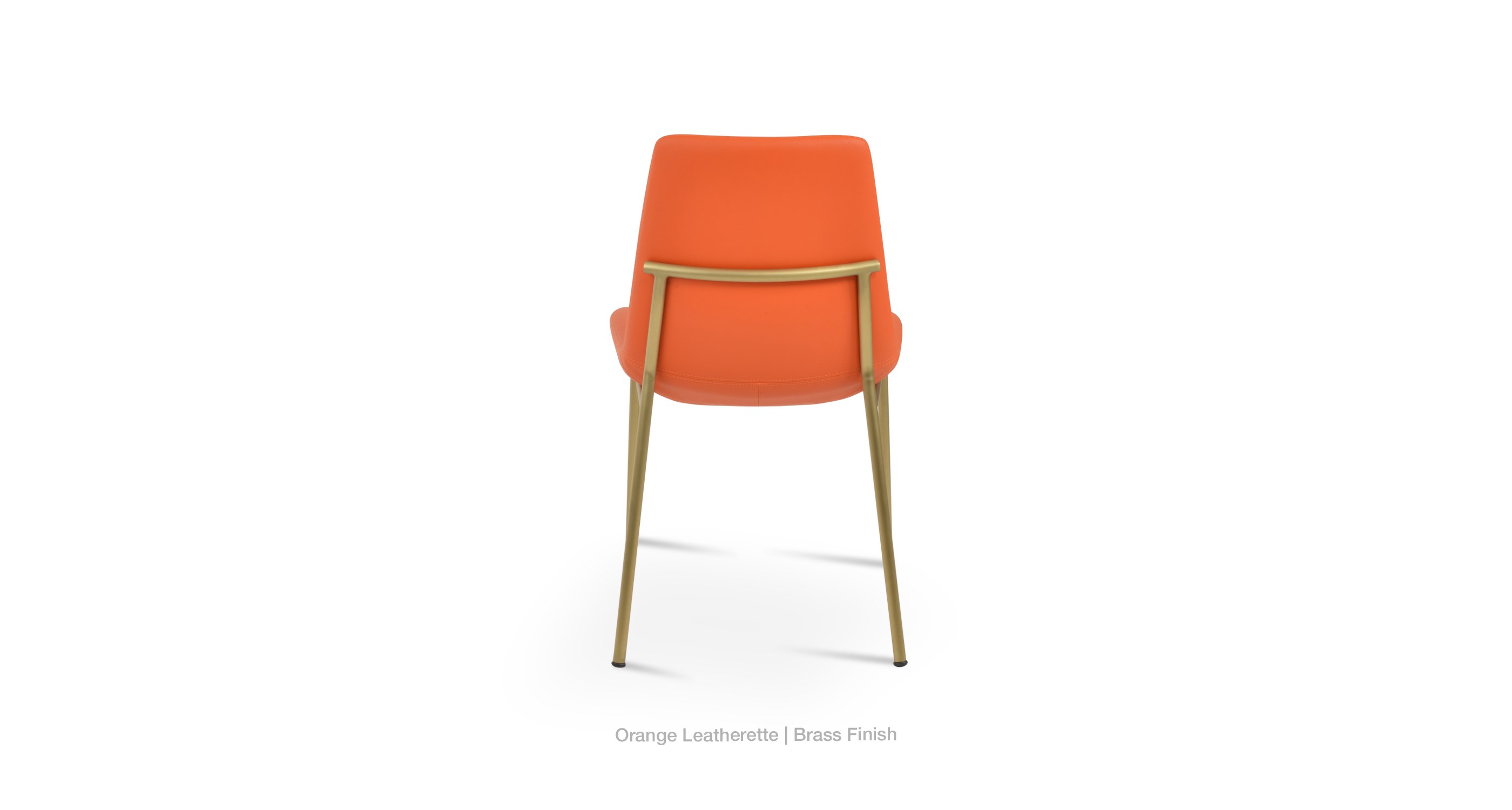 orange leatherette - brass