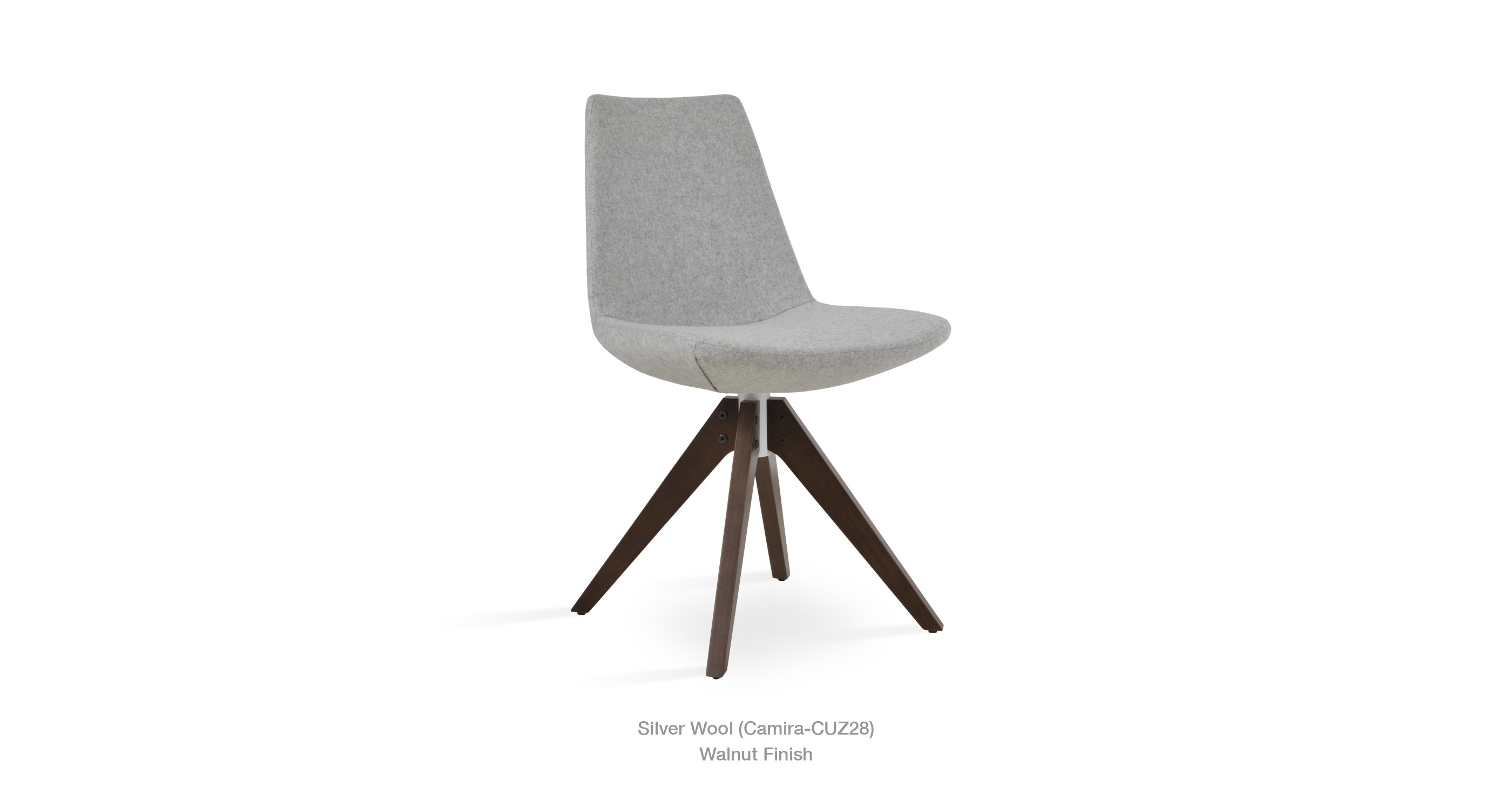 Eiffel Pyramid Silver Wool Walnut