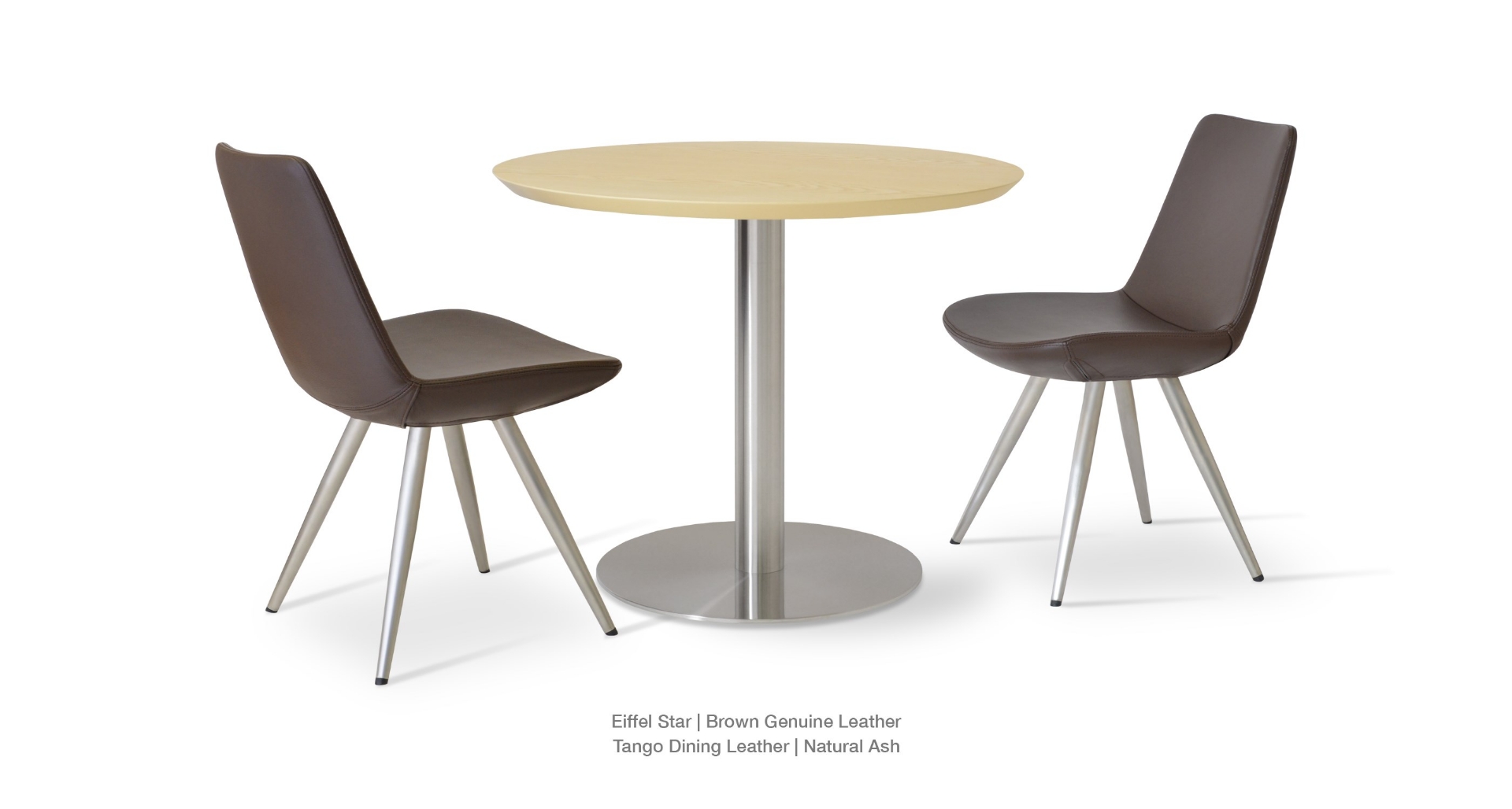 Eiffel Star Brown G Leather Tango Dining