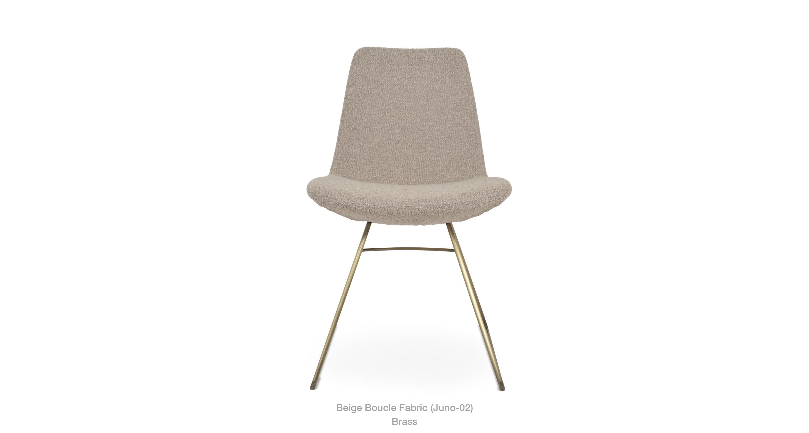 beige boucle - brass