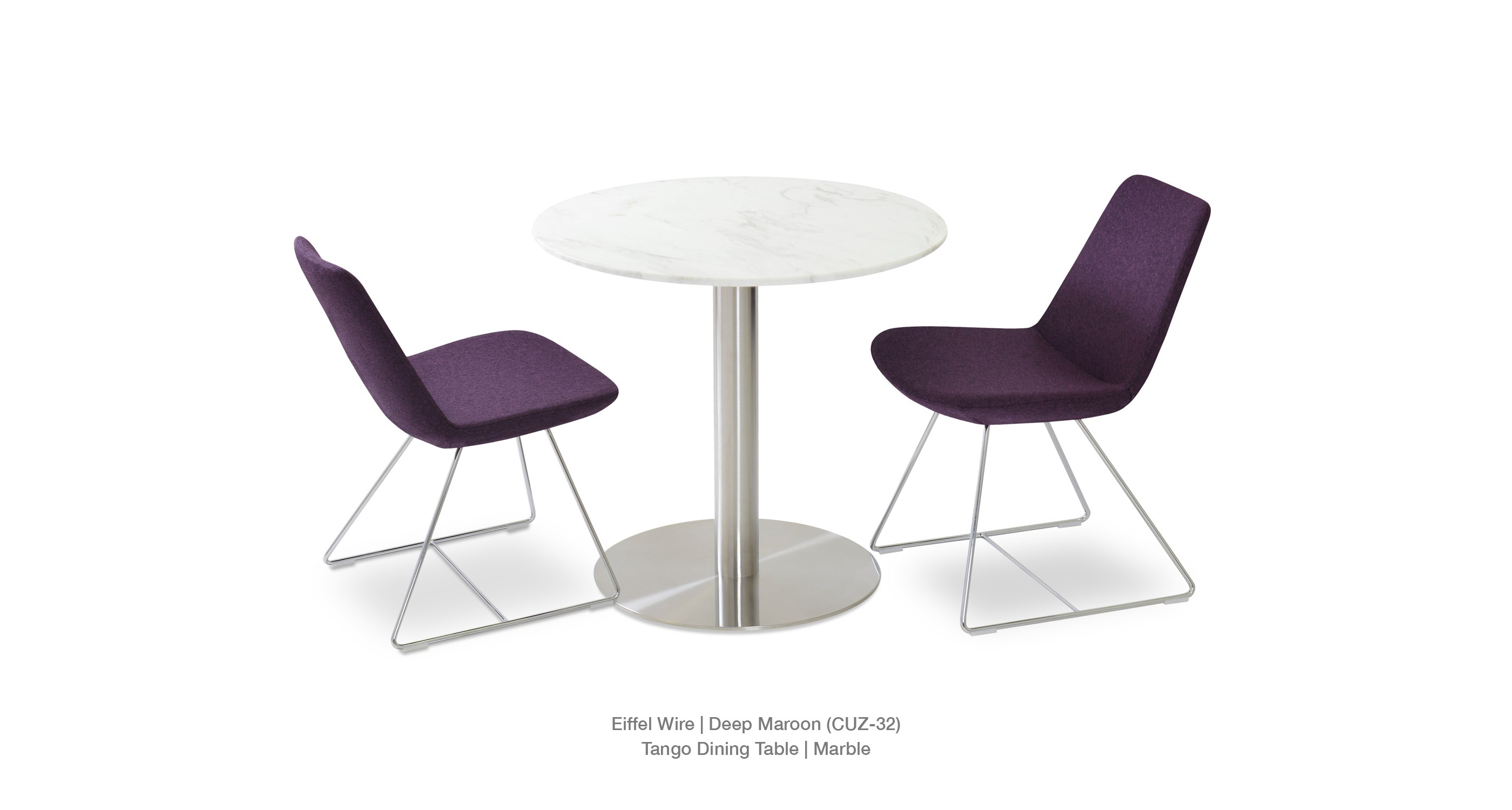 Eiffel Wire Deep Maroon Tango Dining