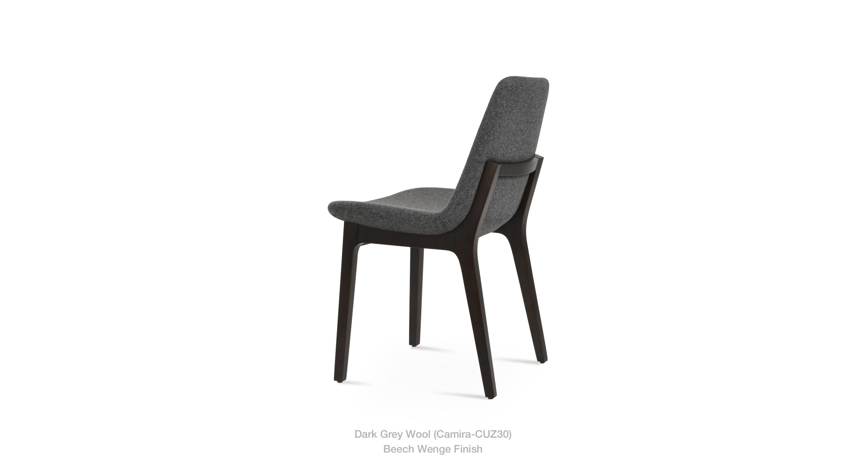dark grey wool - wenge
