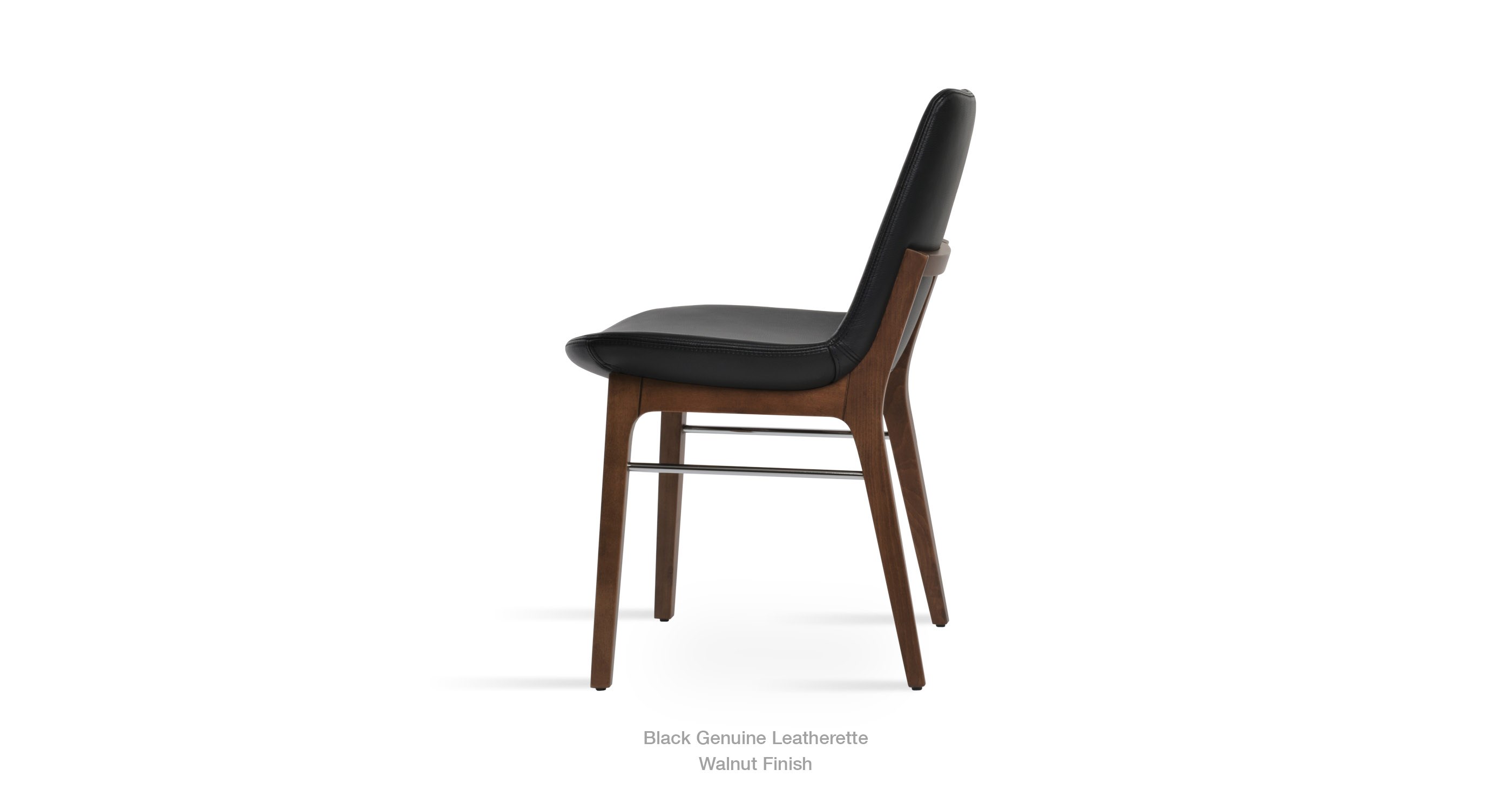 black leatherette