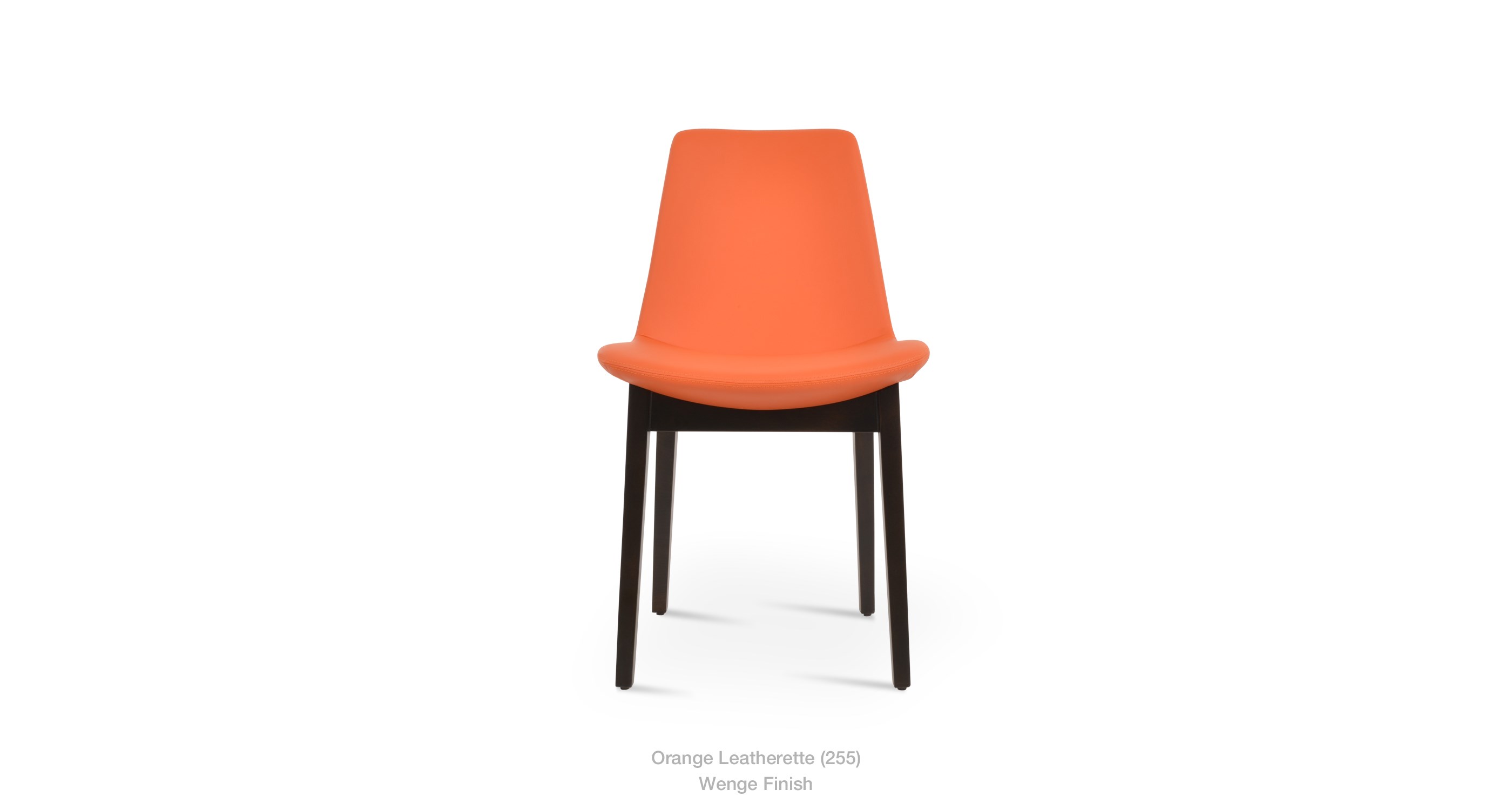 orange leatherette - wenge