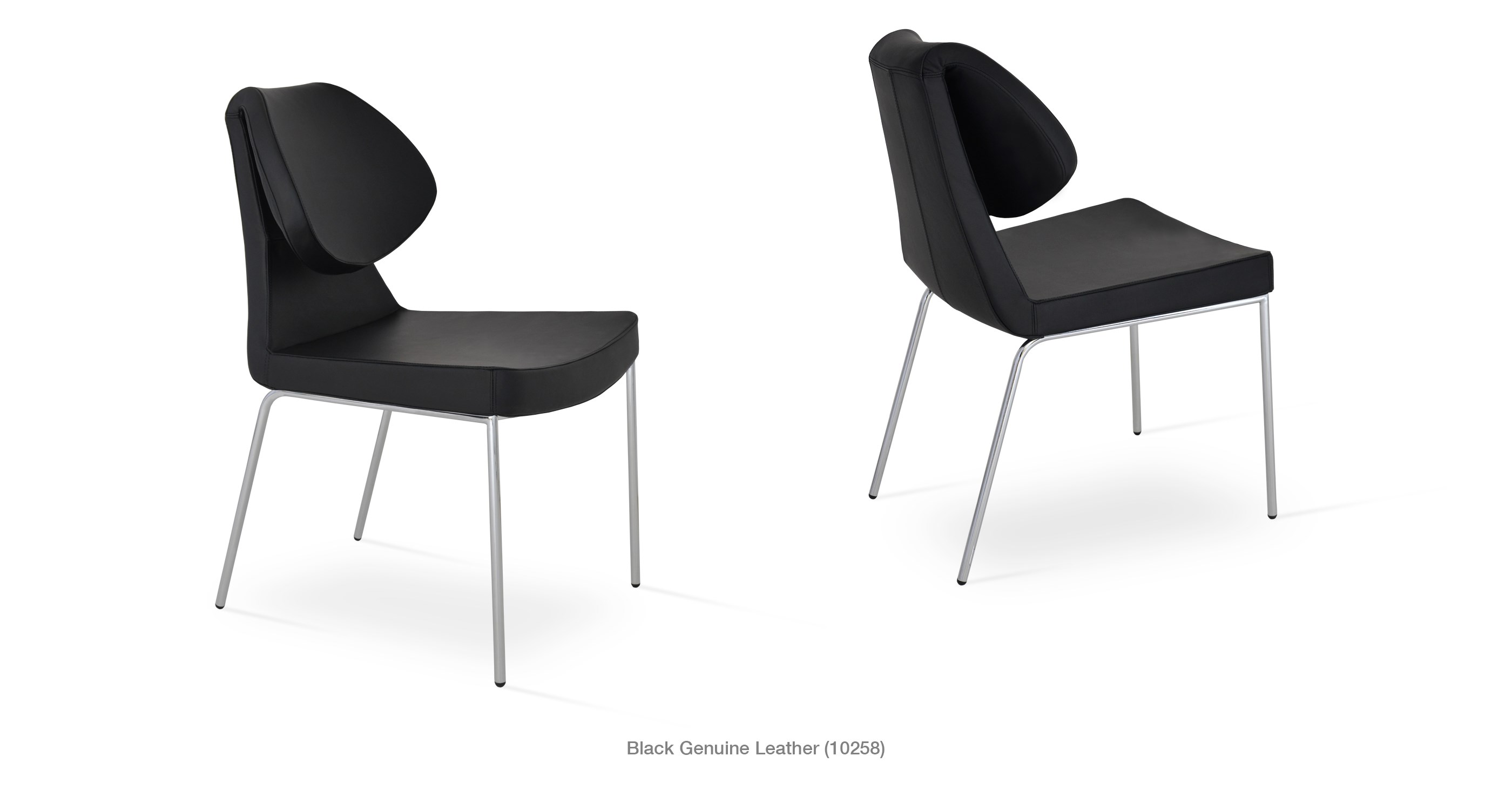 black genuine leather