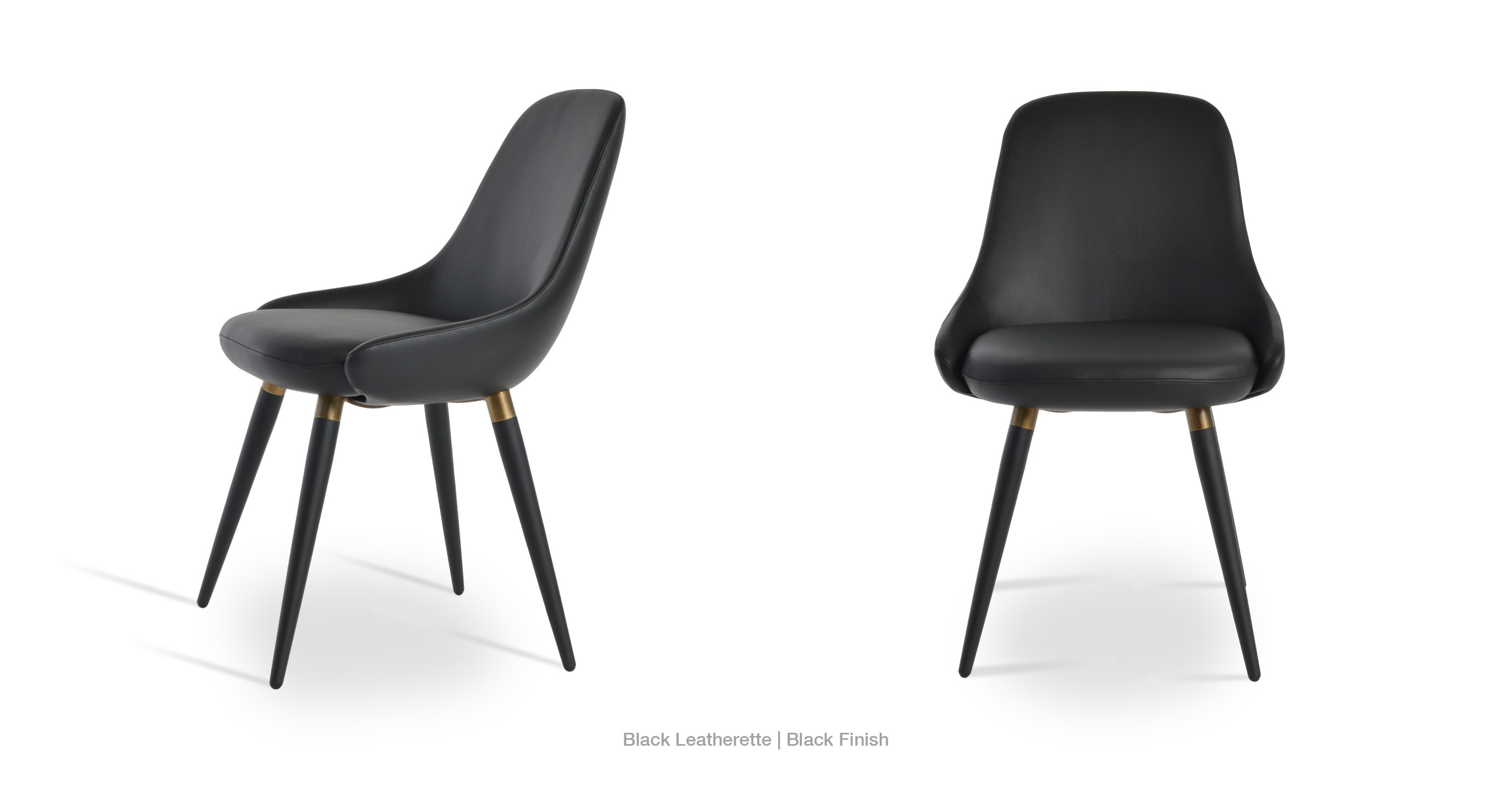 Gazel Ana Star Black Leatherette