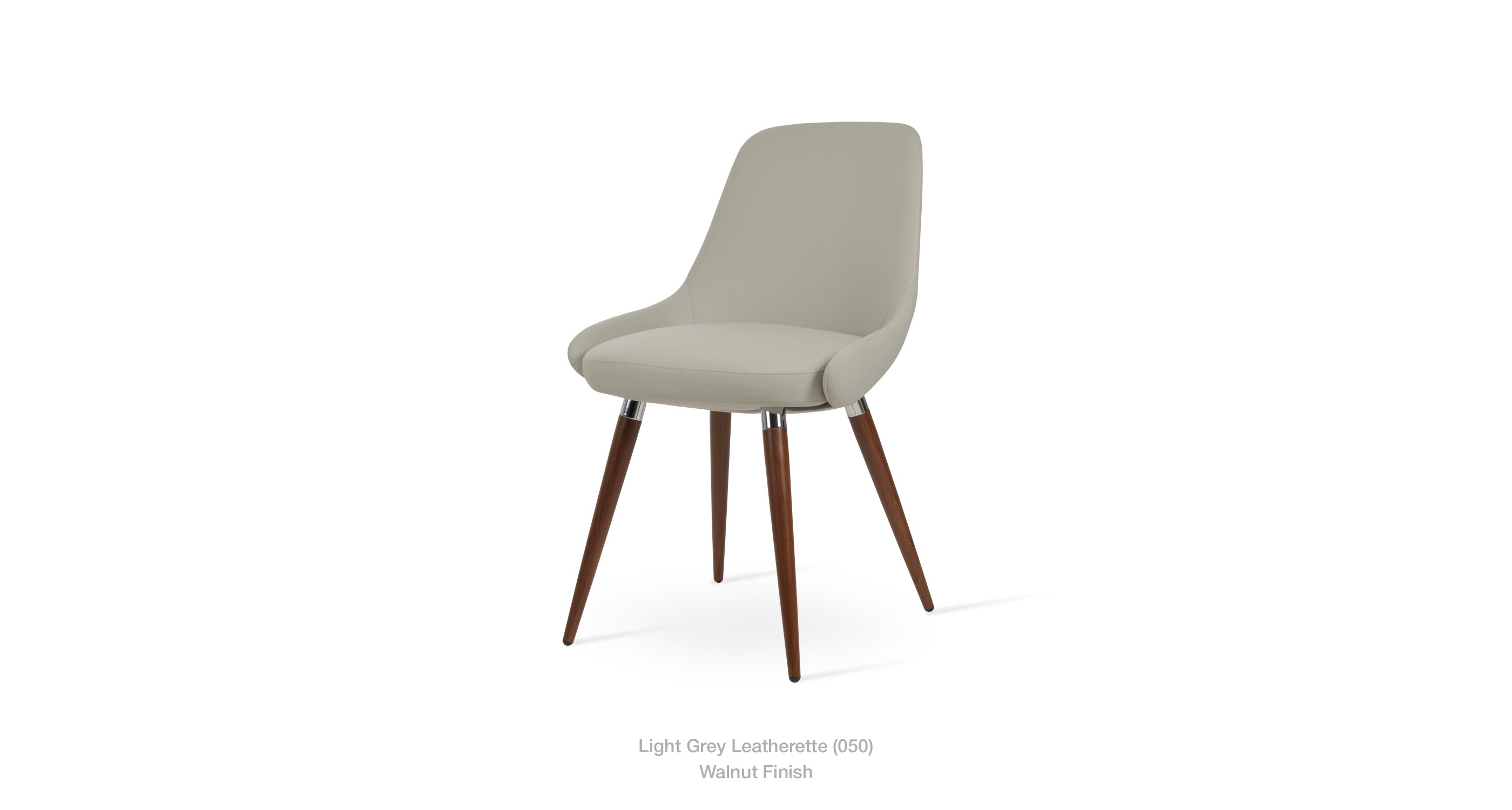 light grey leatherette