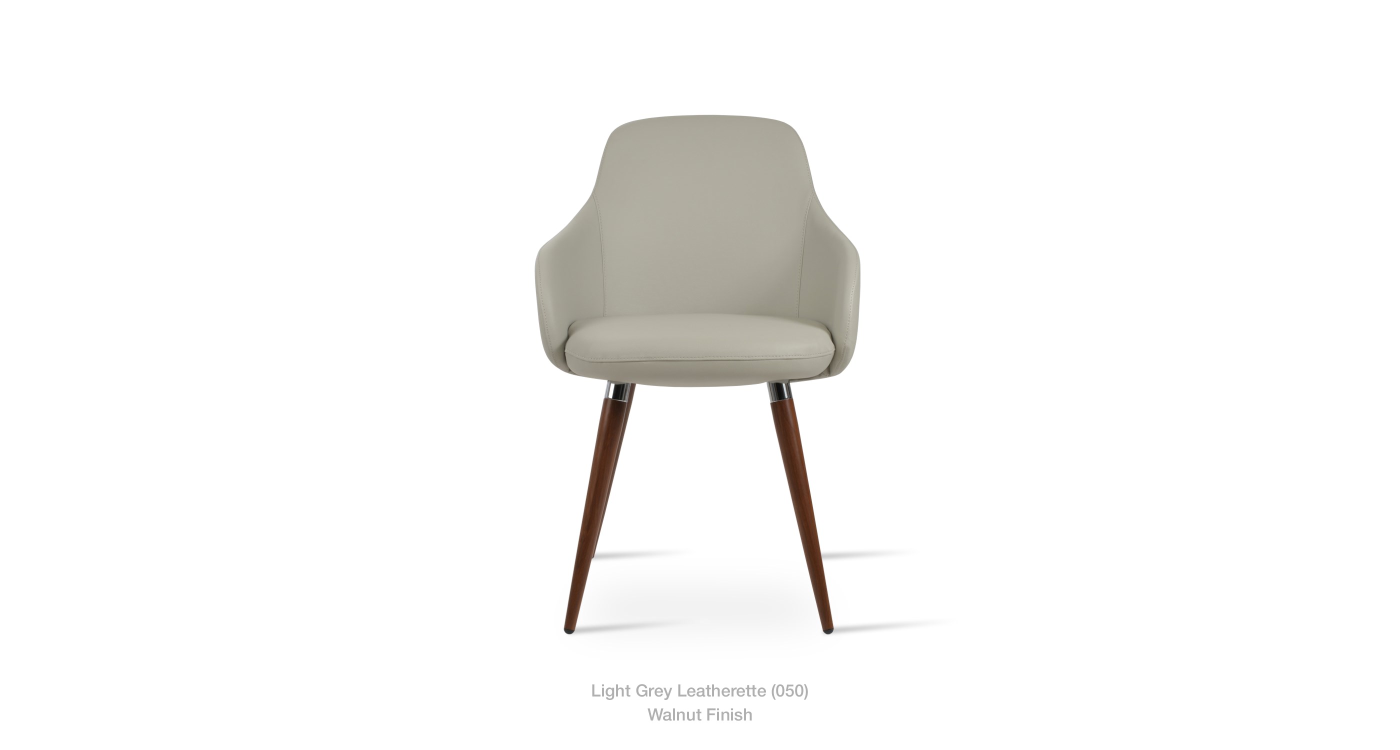 light grey leatherette