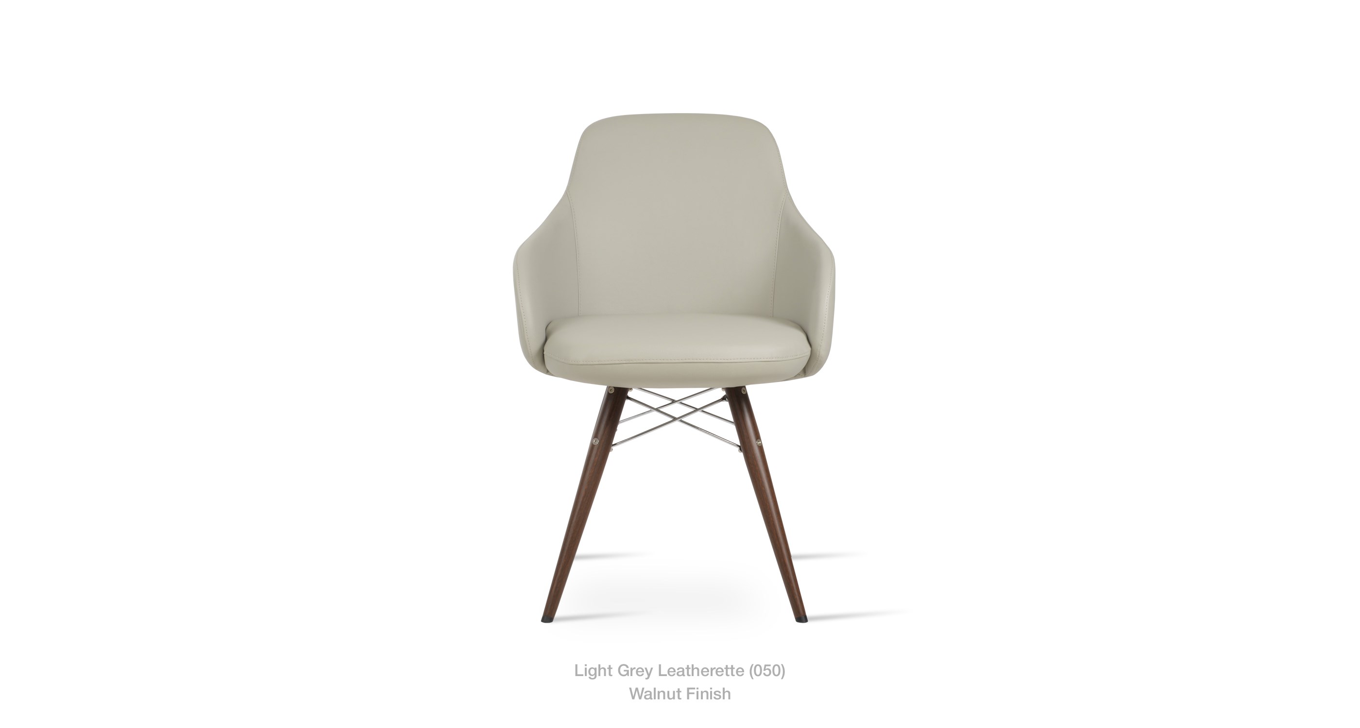 light grey leatherette