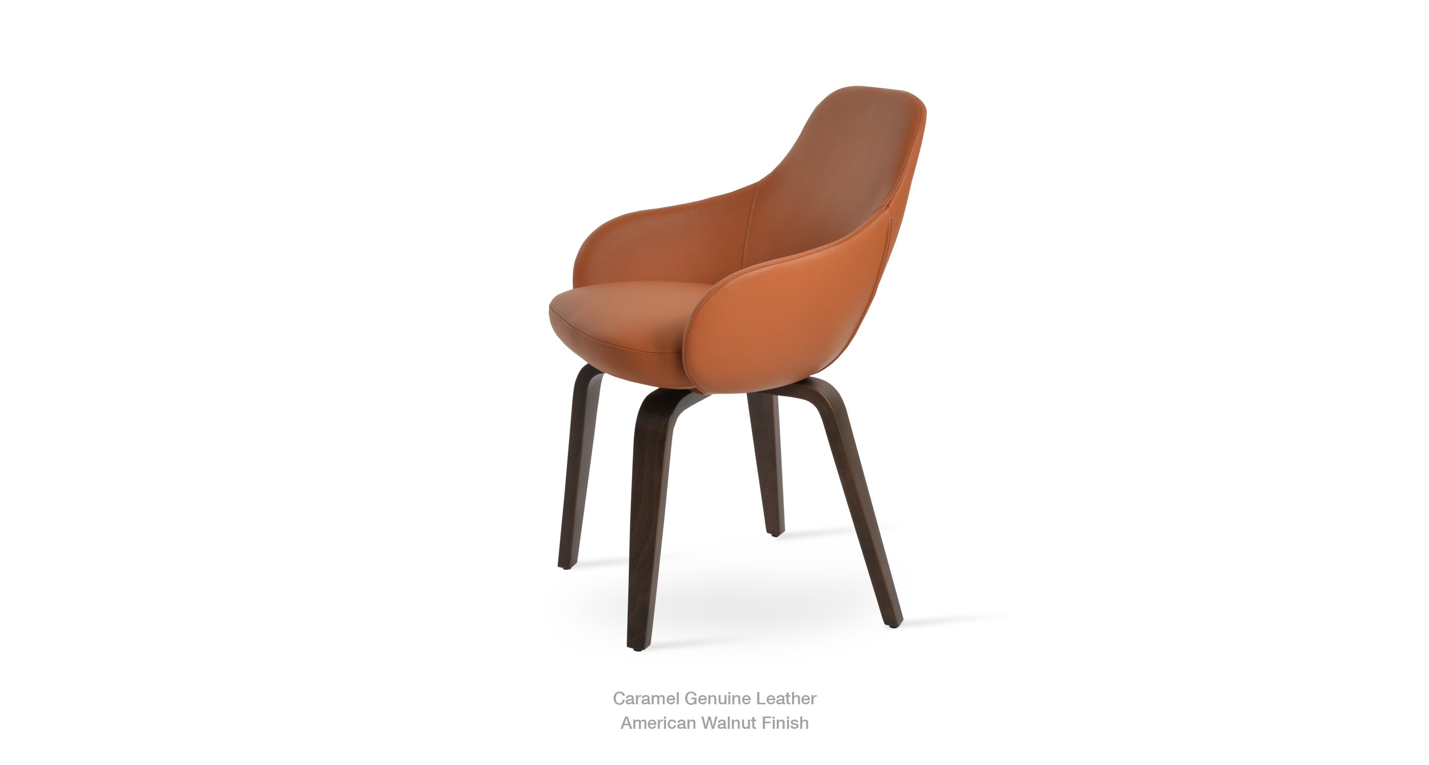 12 11 20 Gazel Arm Plywood Caramel Leather Walnut