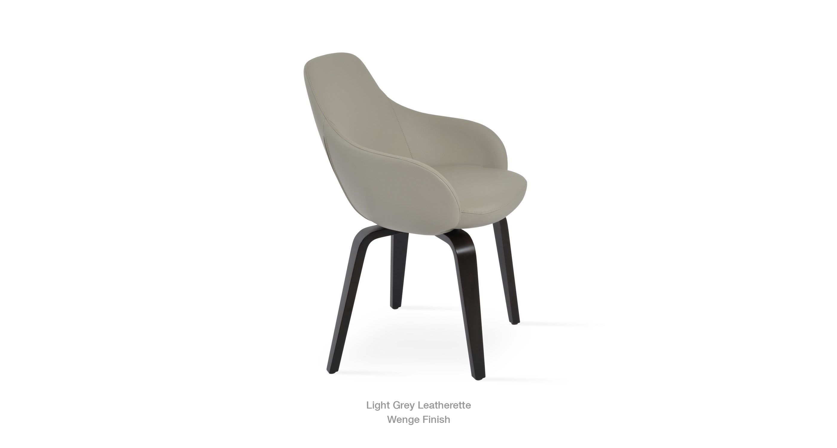 light grey leatherette