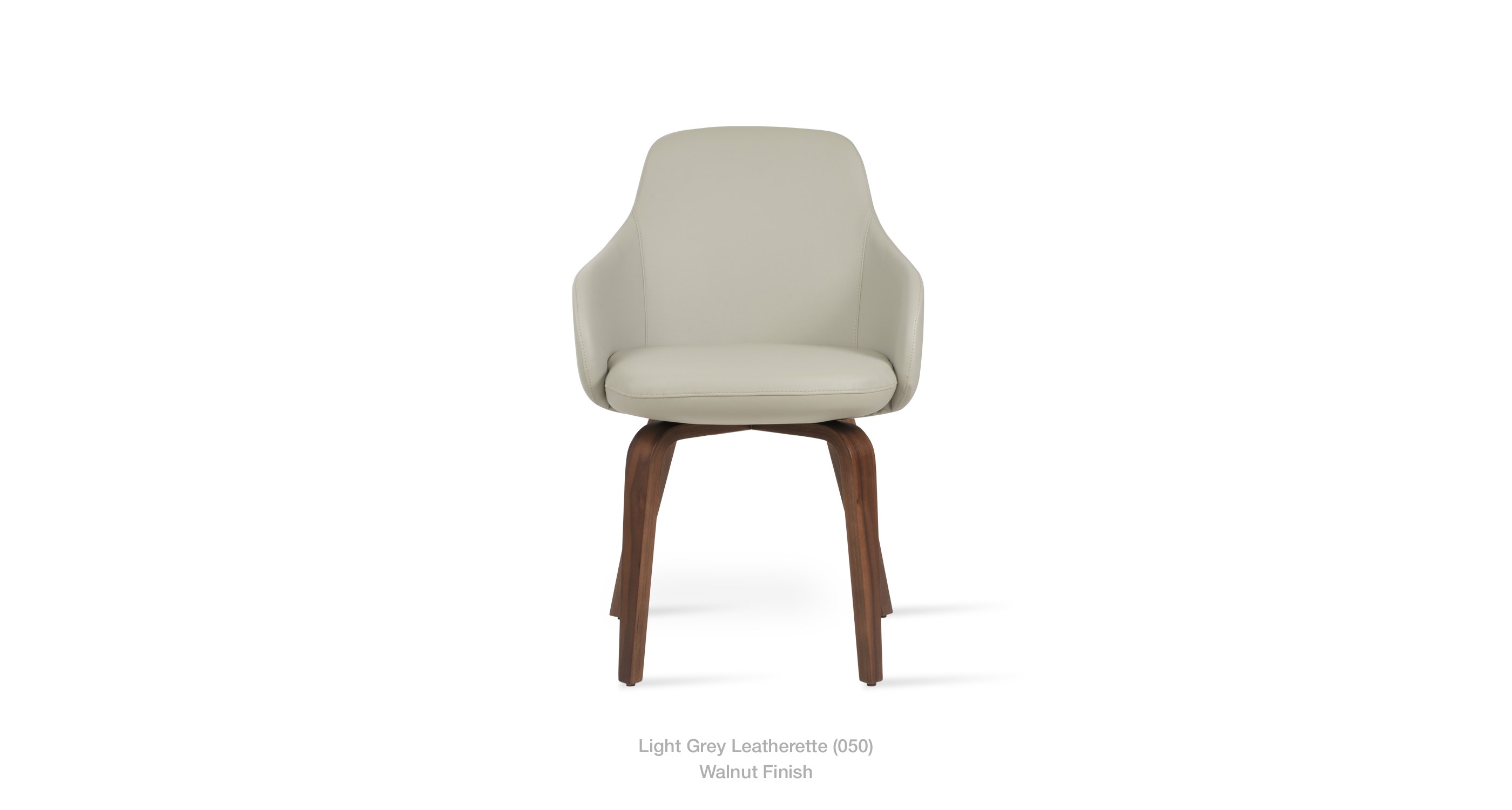 light grey leatherette