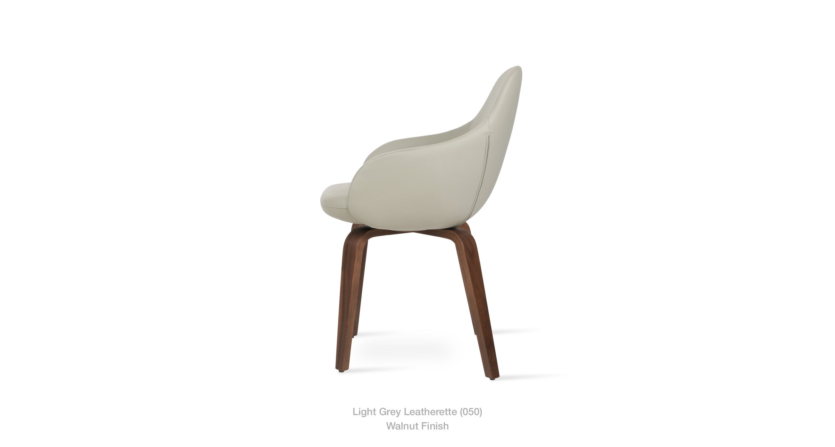 light grey leatherette