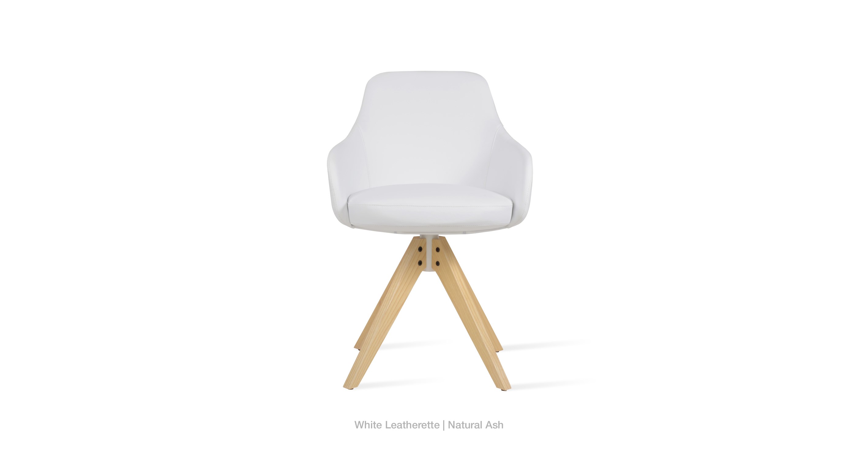 white leatherette