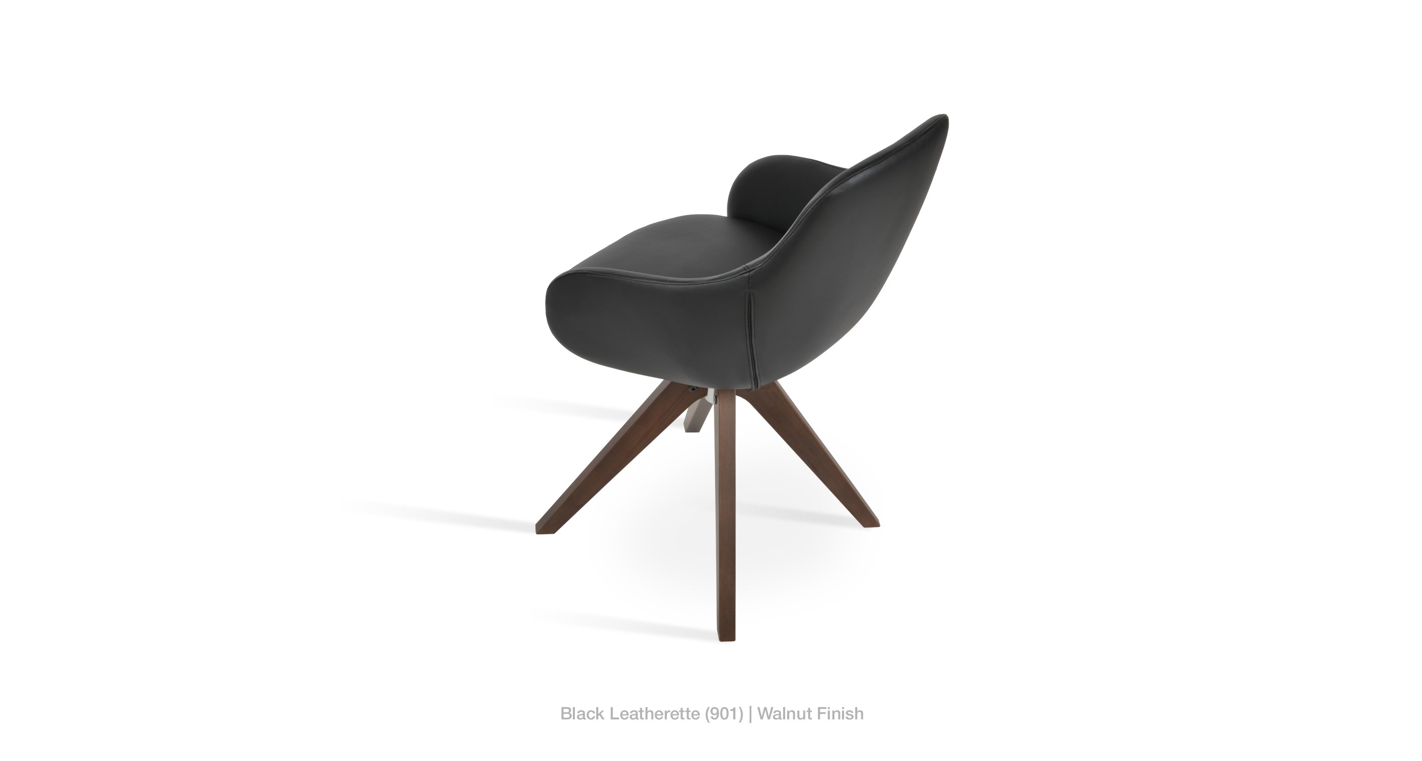 black leatherette