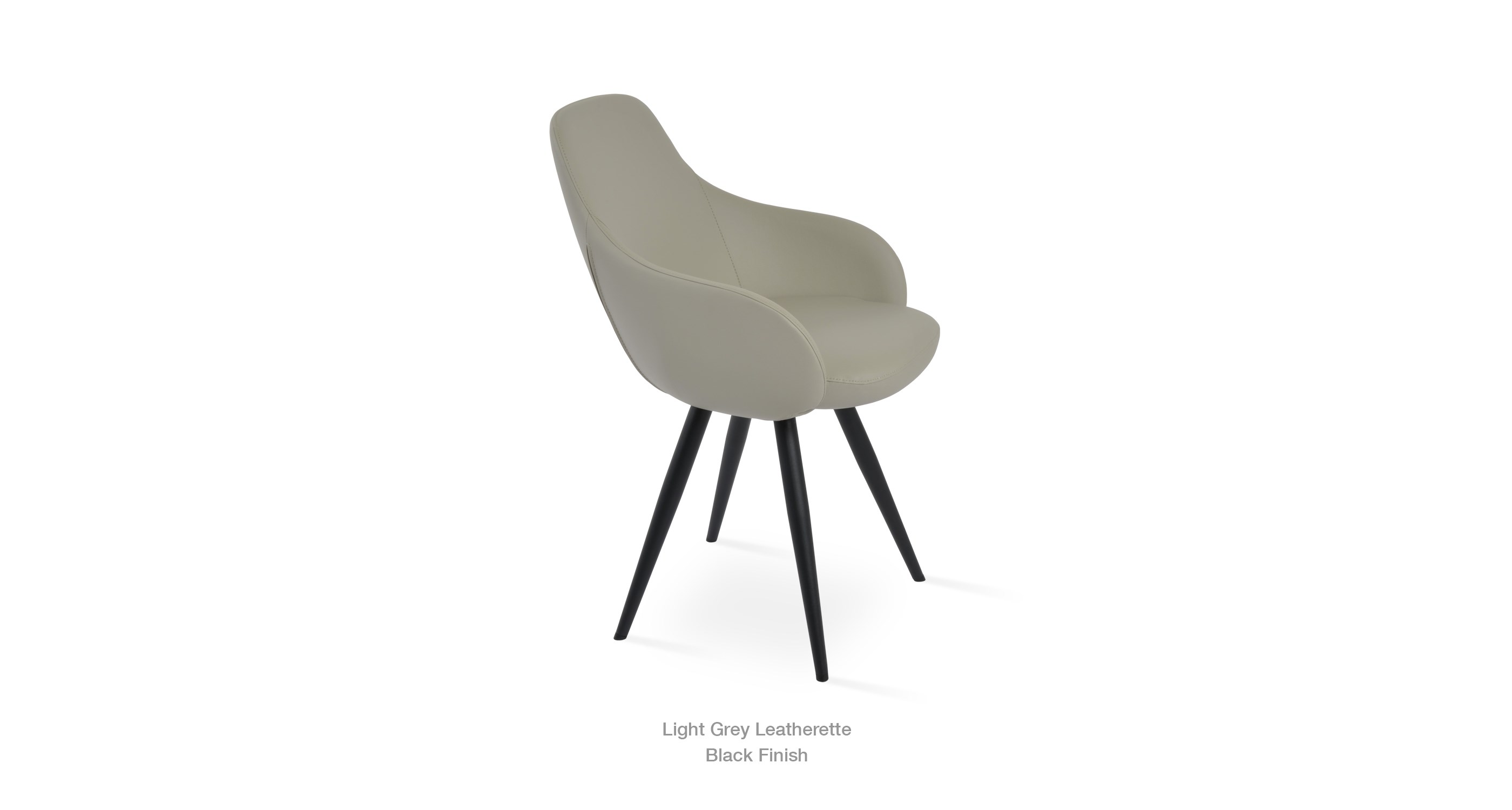 light grey leatherette