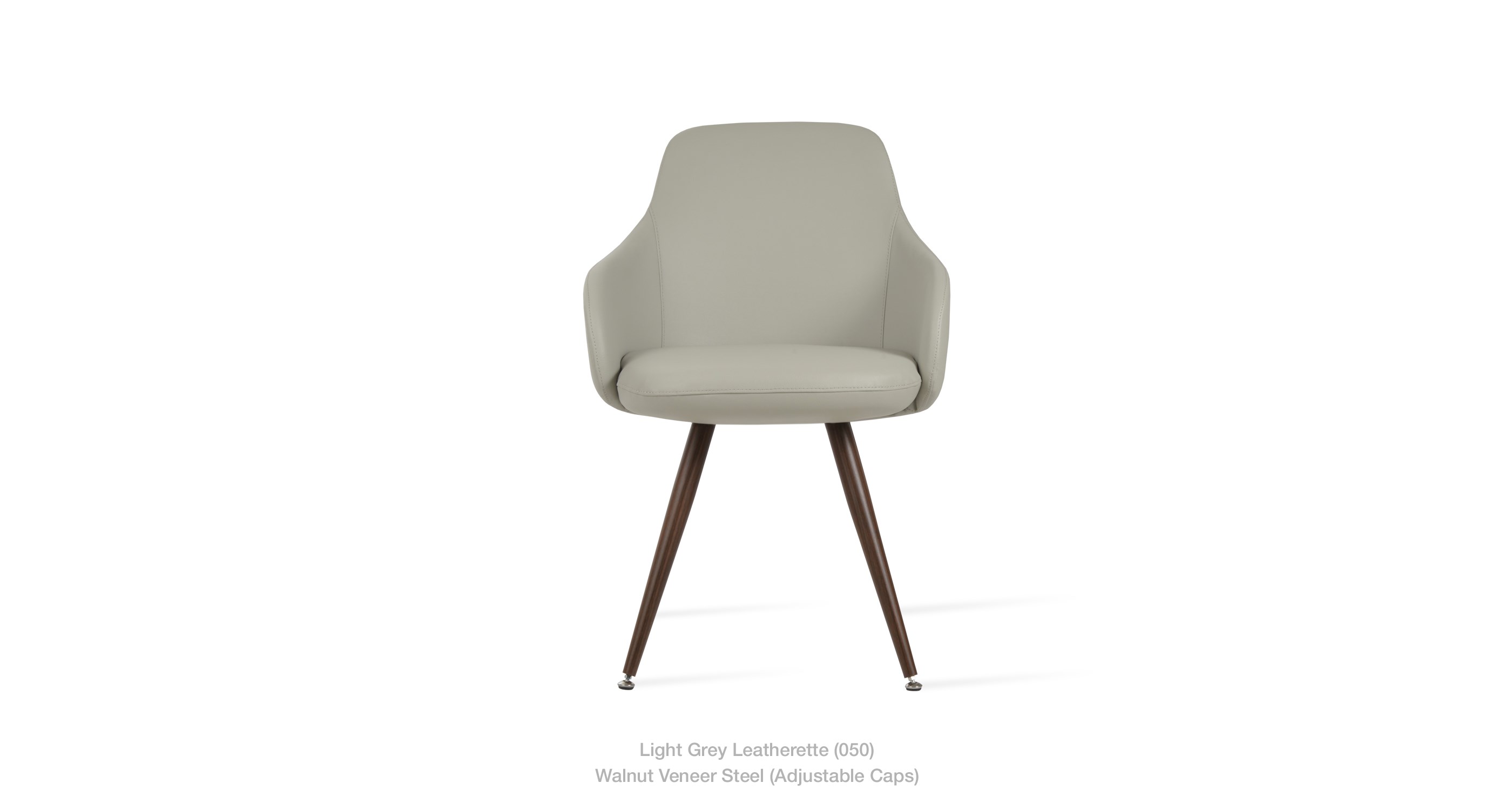 light grey leatherette
