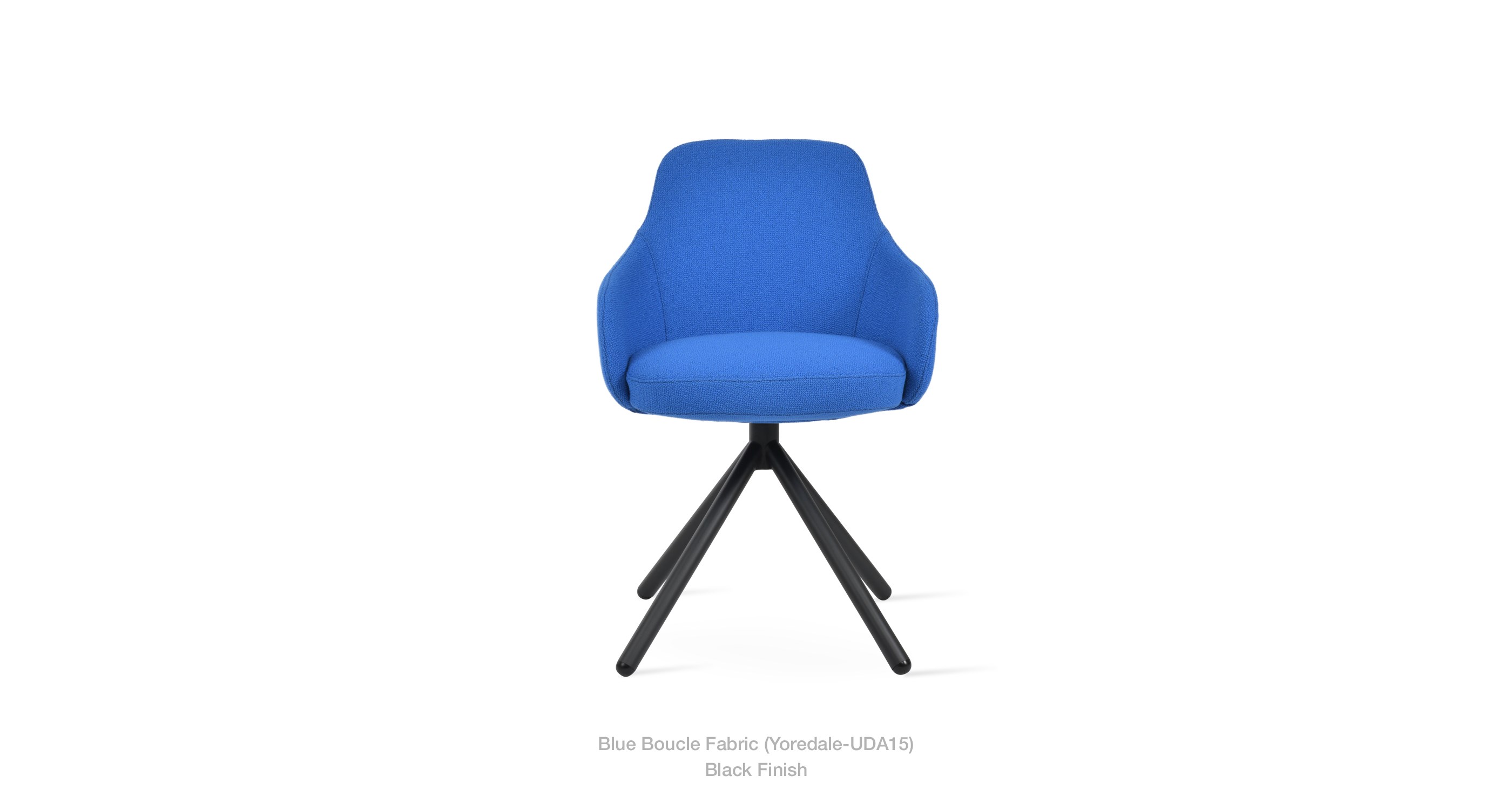 blue boucle - black