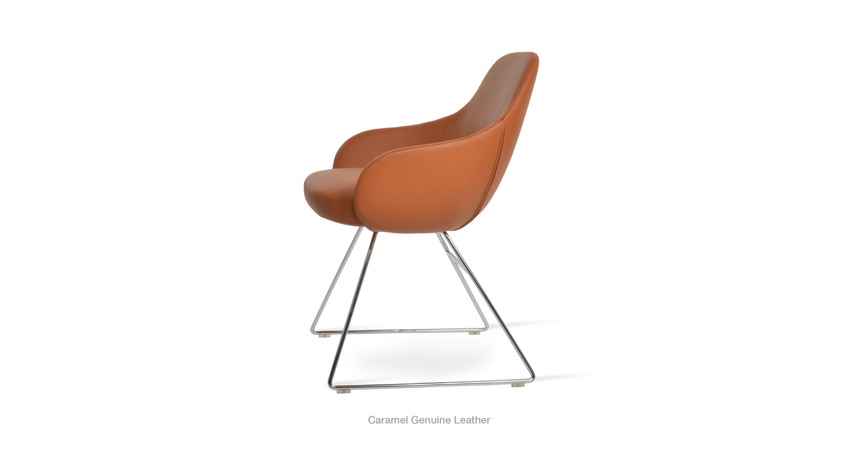 2020 11 08 Gazel Arm Wire Caramel Leather Chrome 
