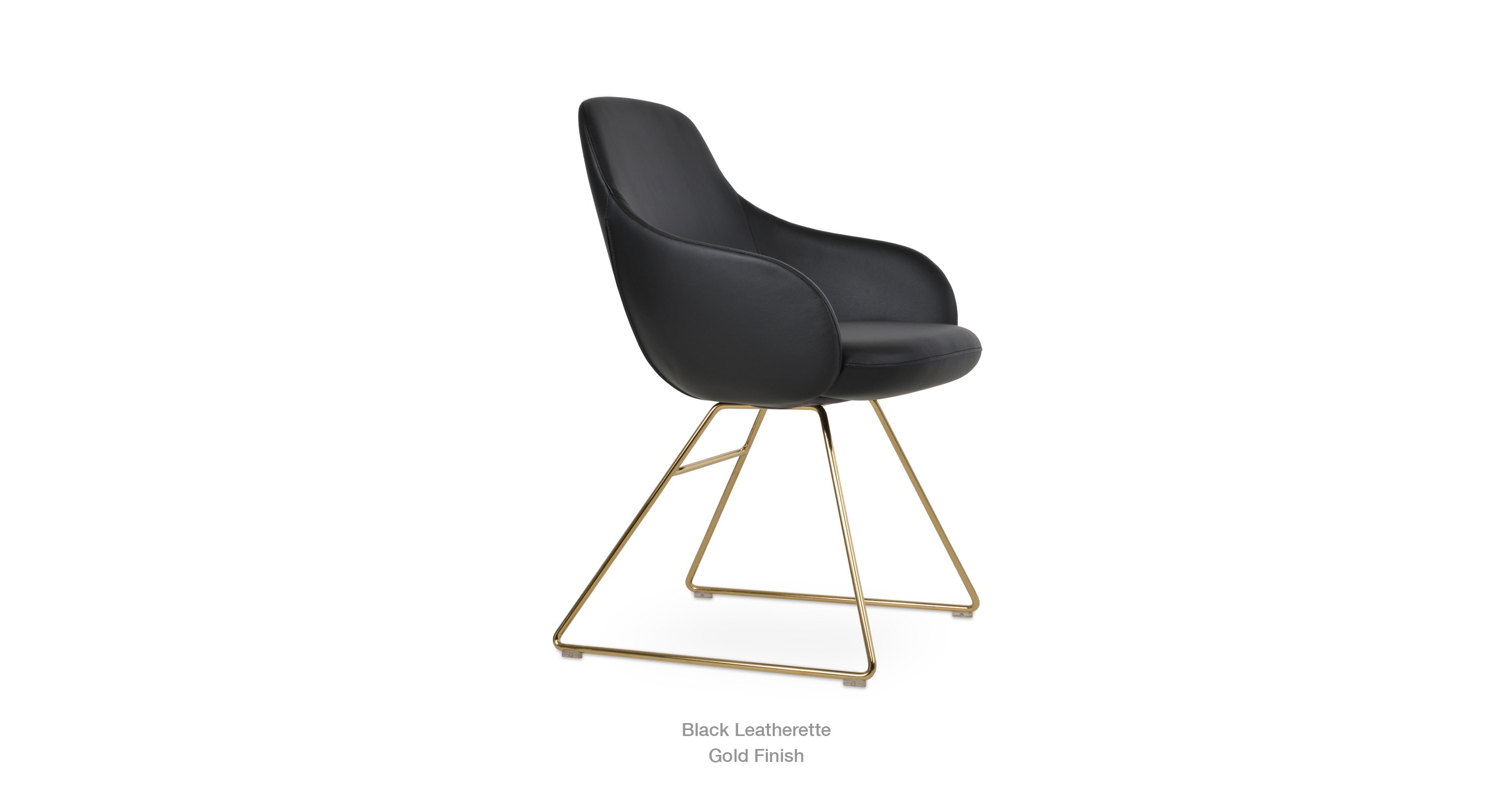 Black Leatherette - gold