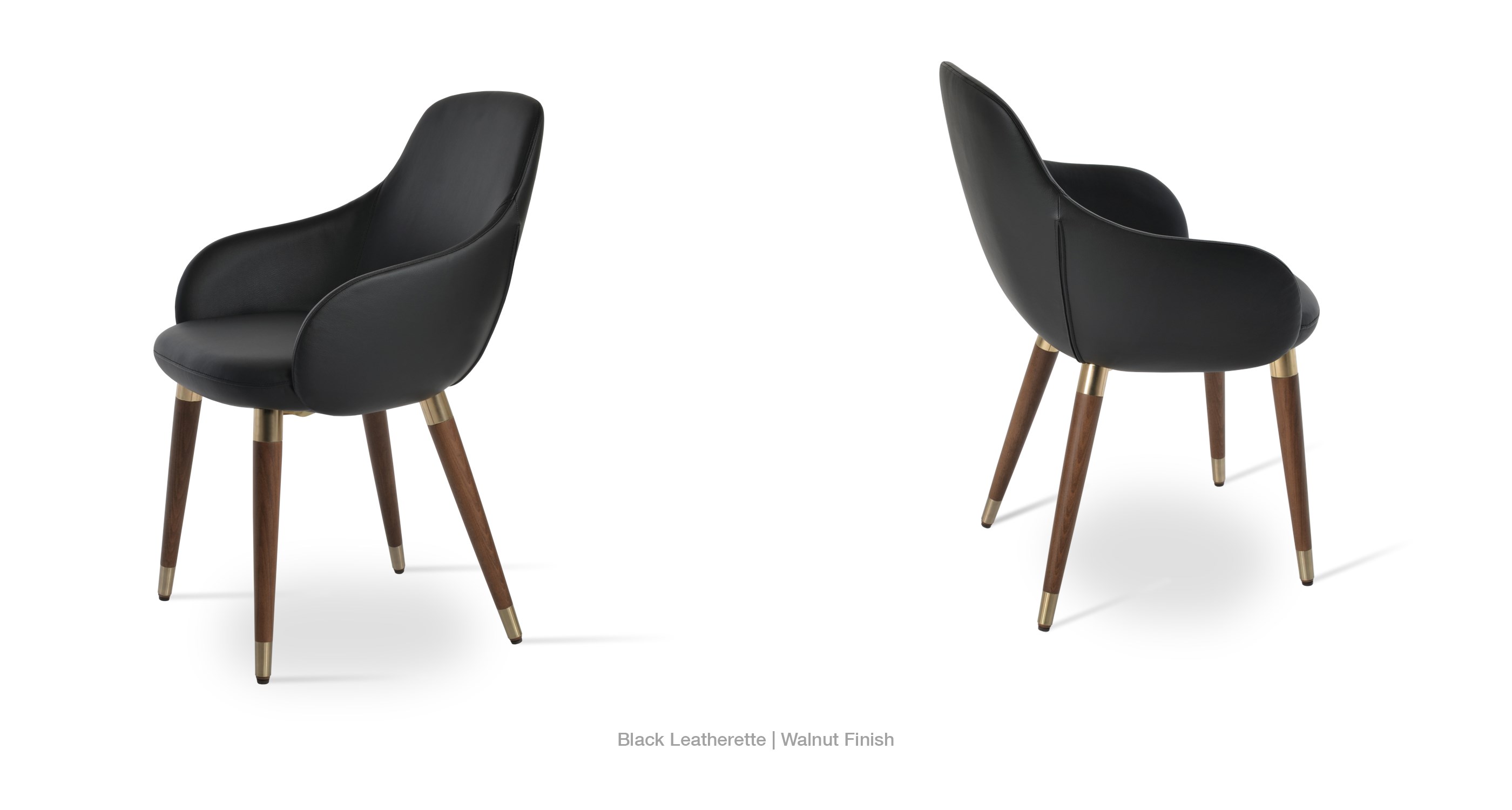 black leatherette