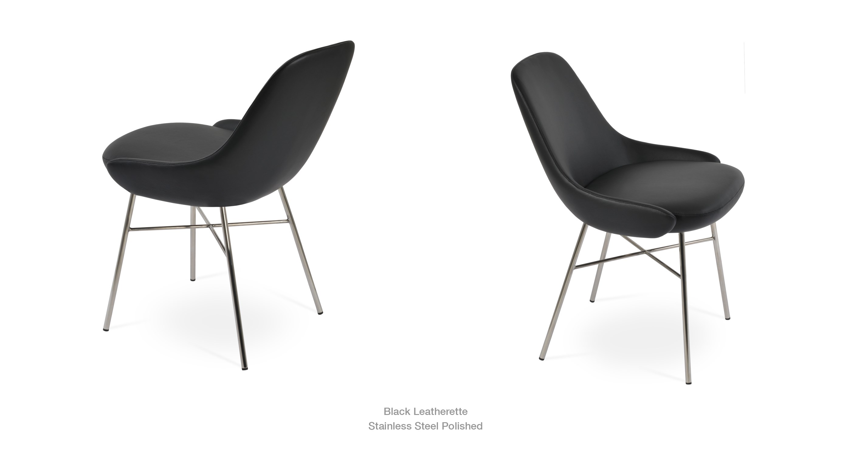 black leatherette