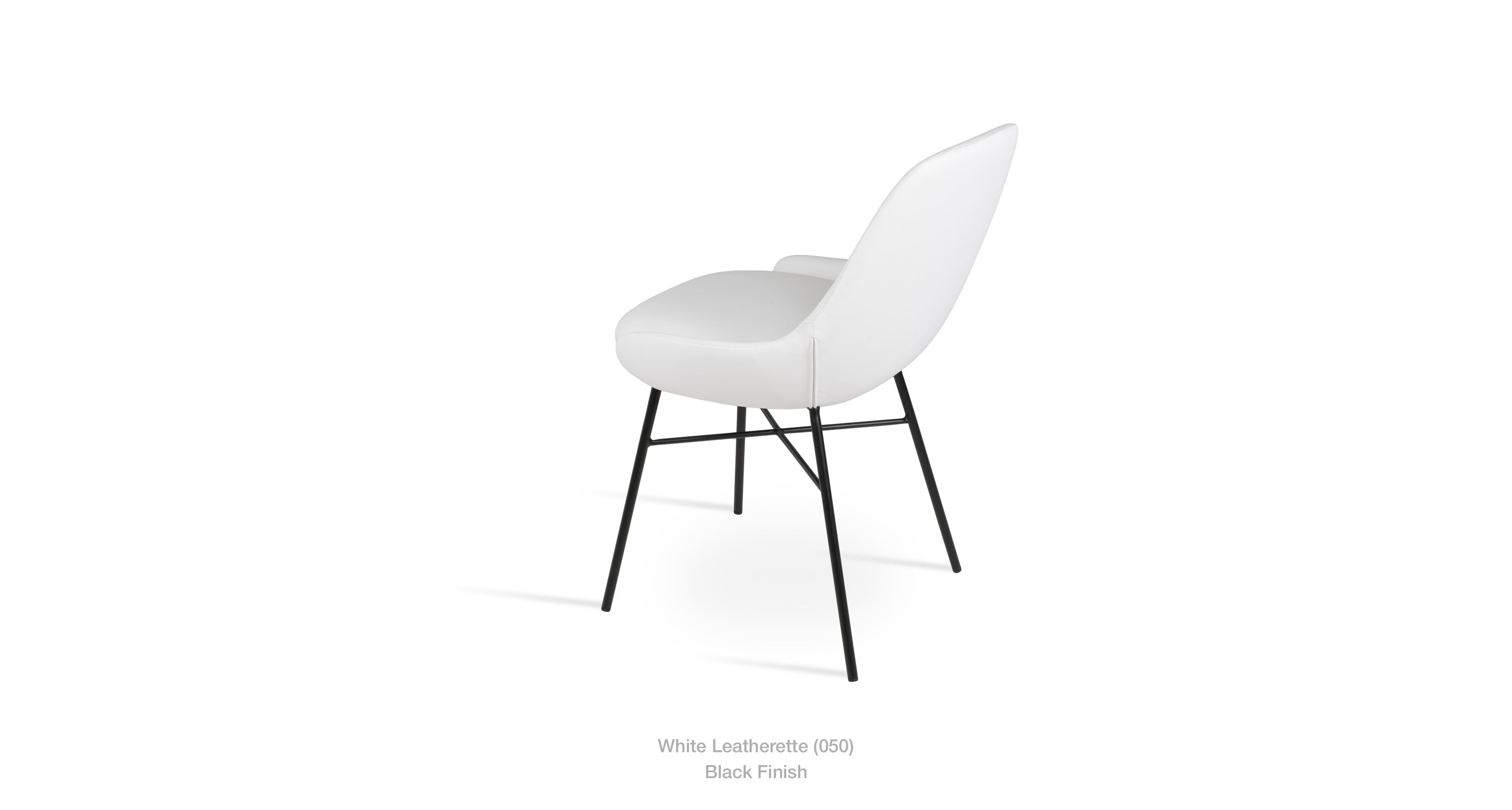 white leatherette