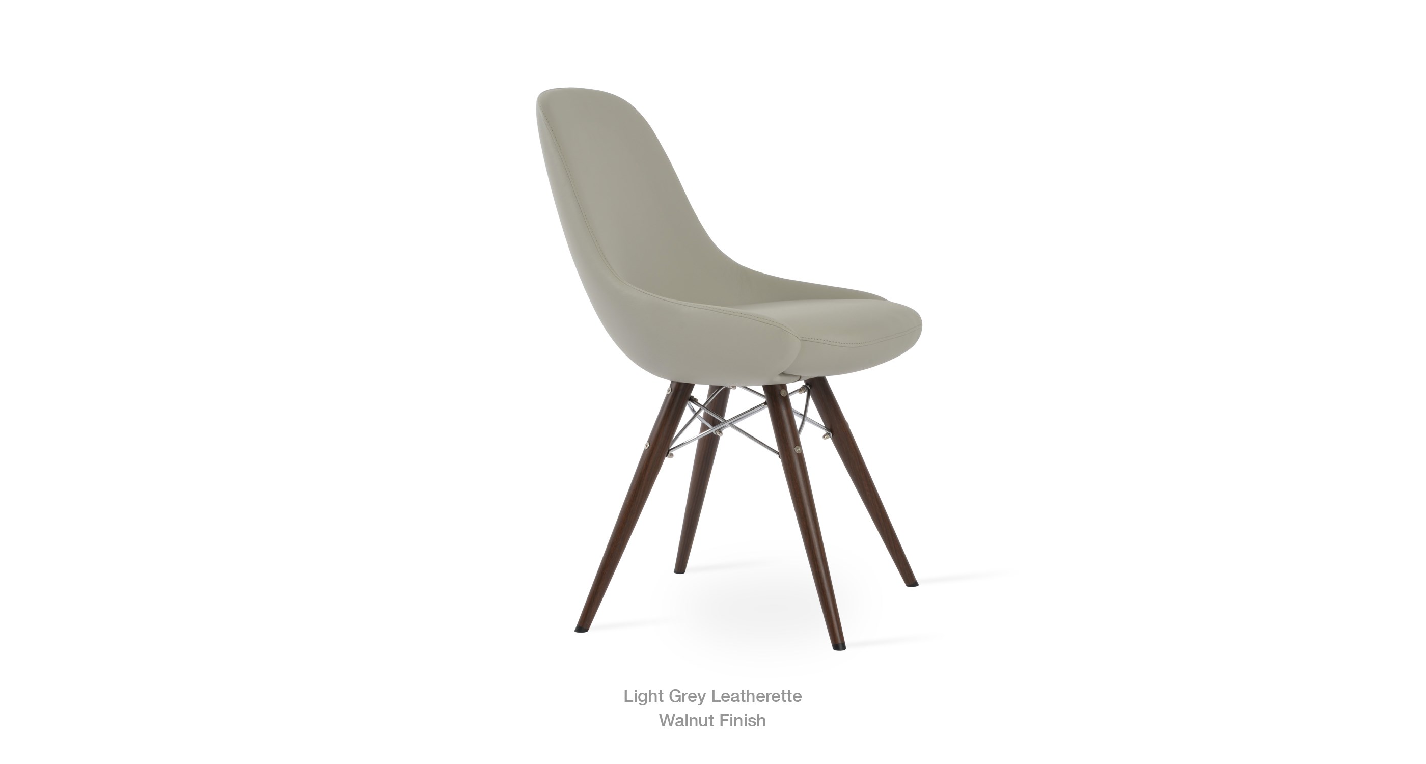 light grey leatherette