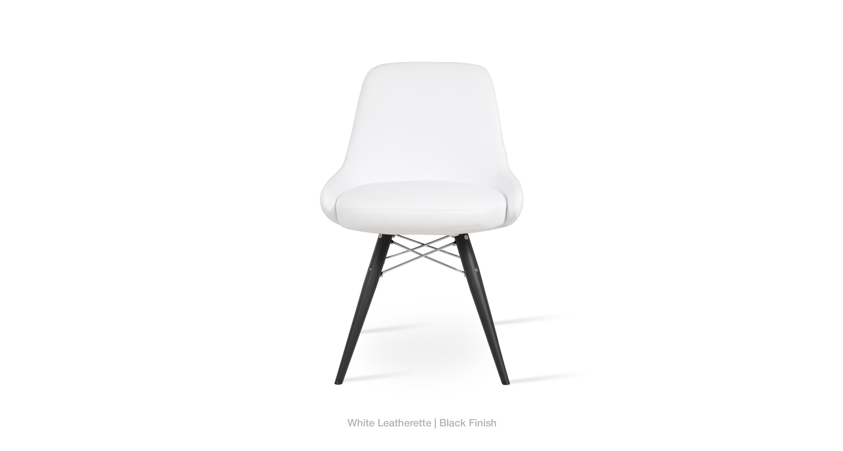 white leatherette