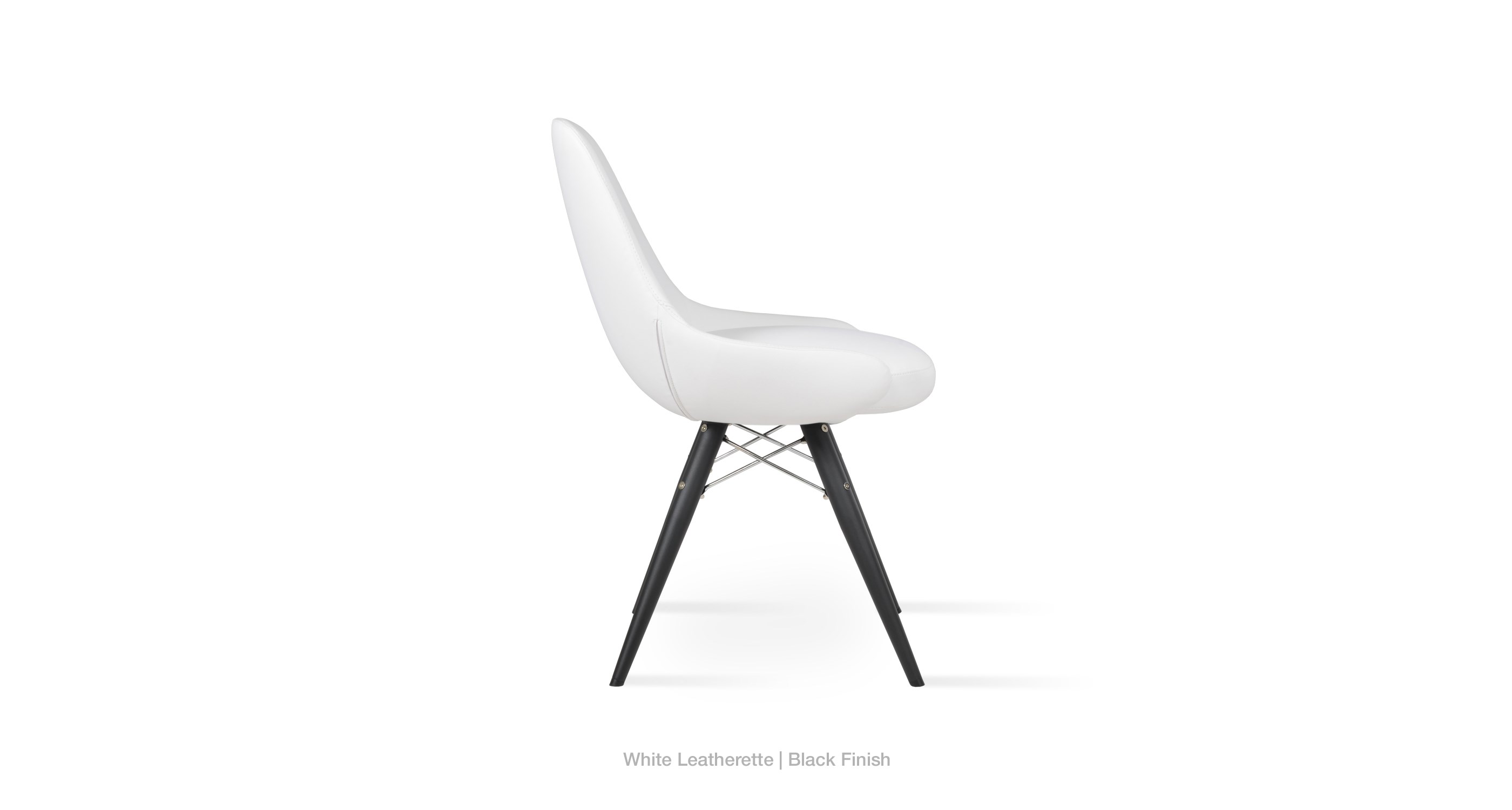 white leatherette
