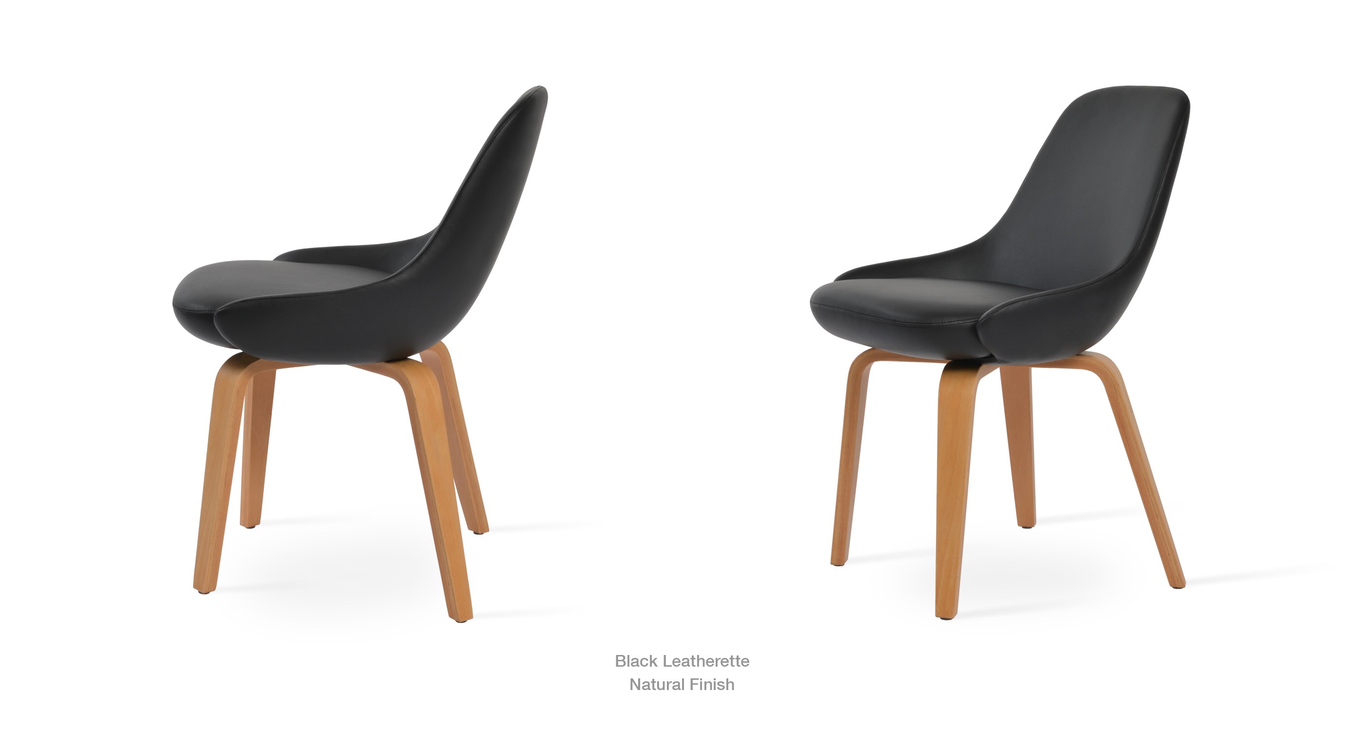black leatherette