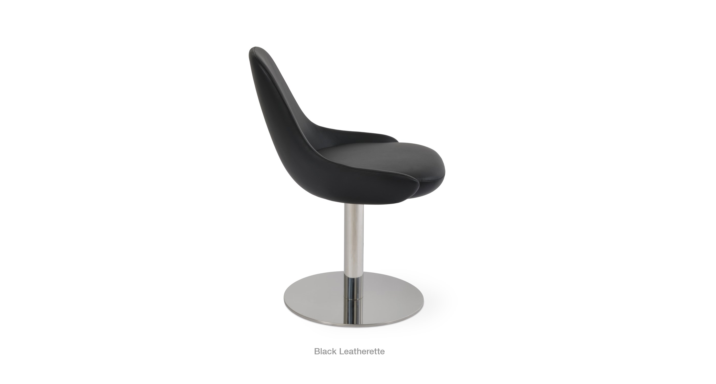 black leatherette