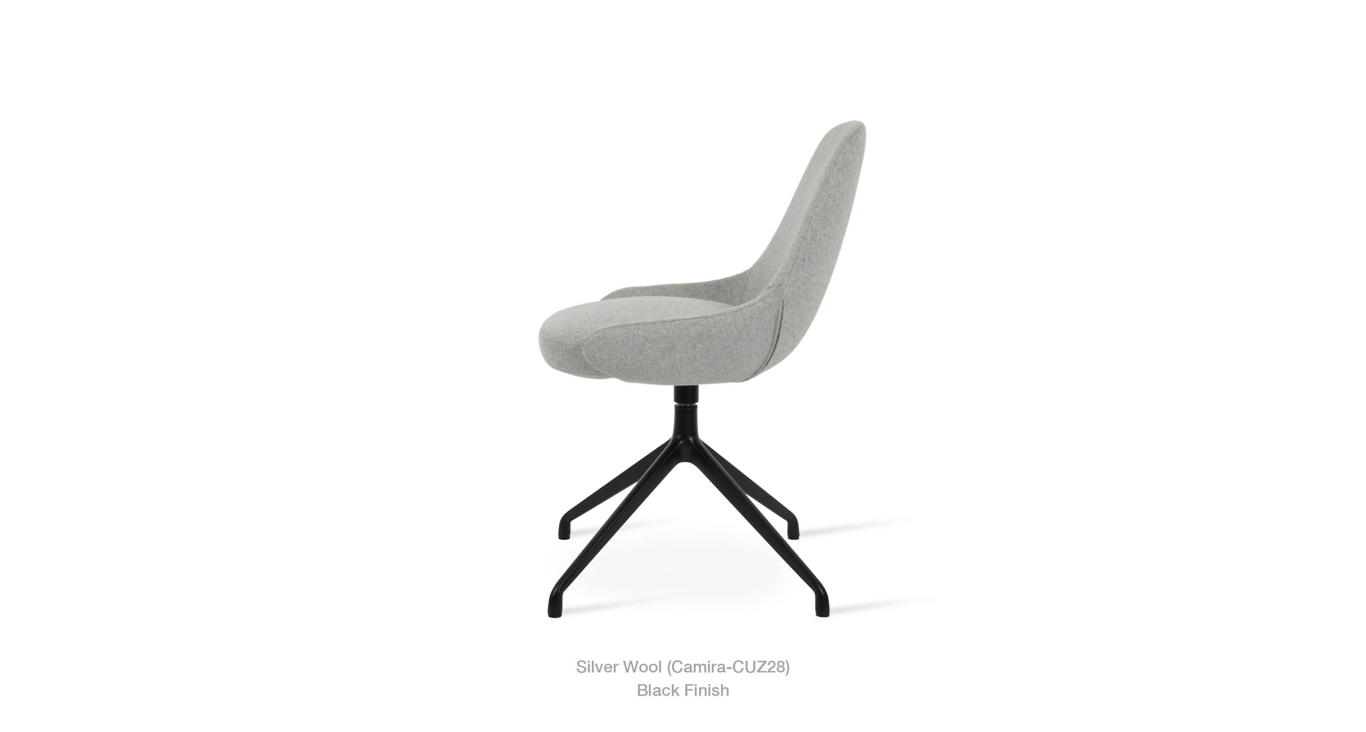 silver wool - black