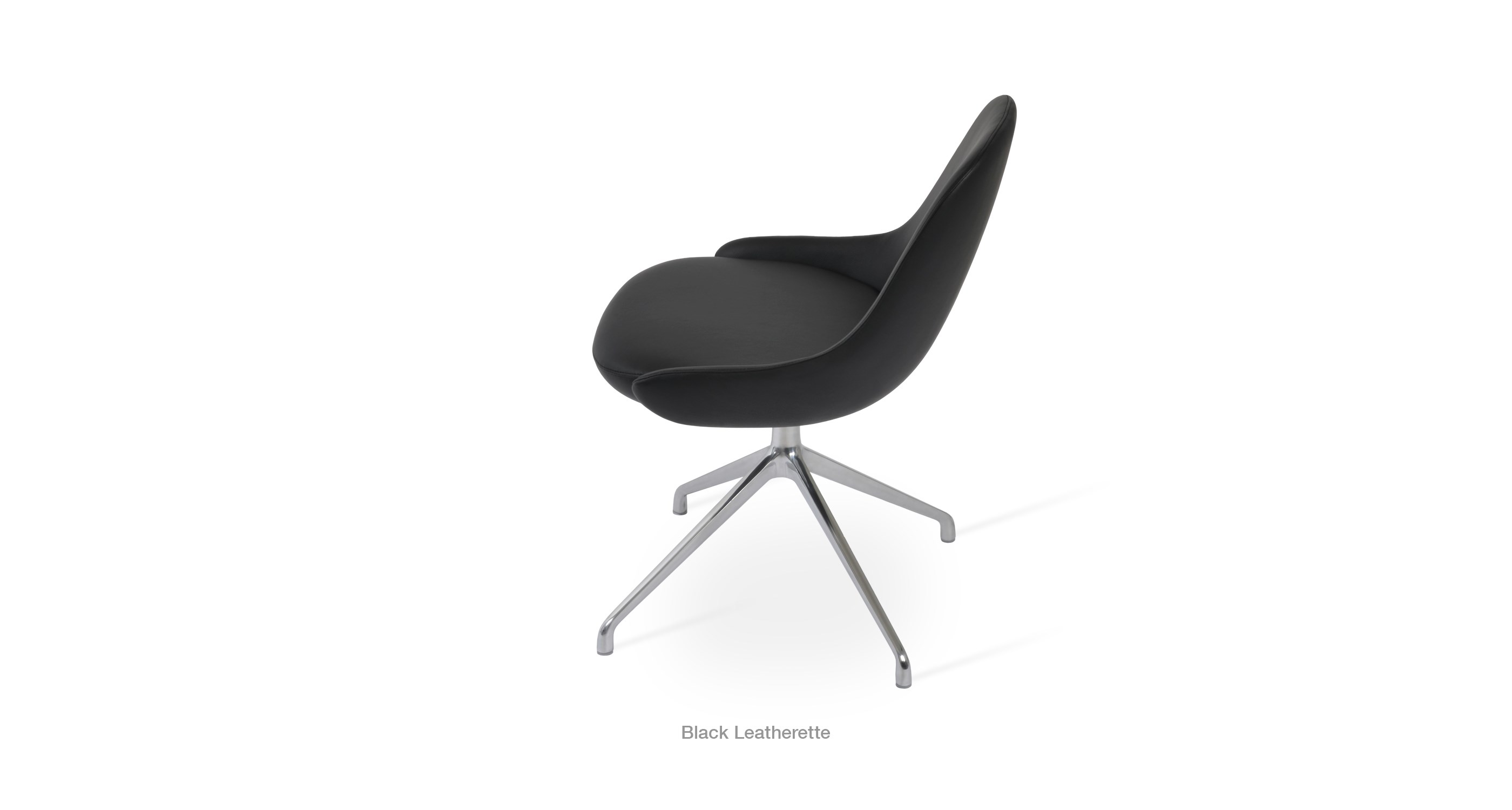 black leatherette