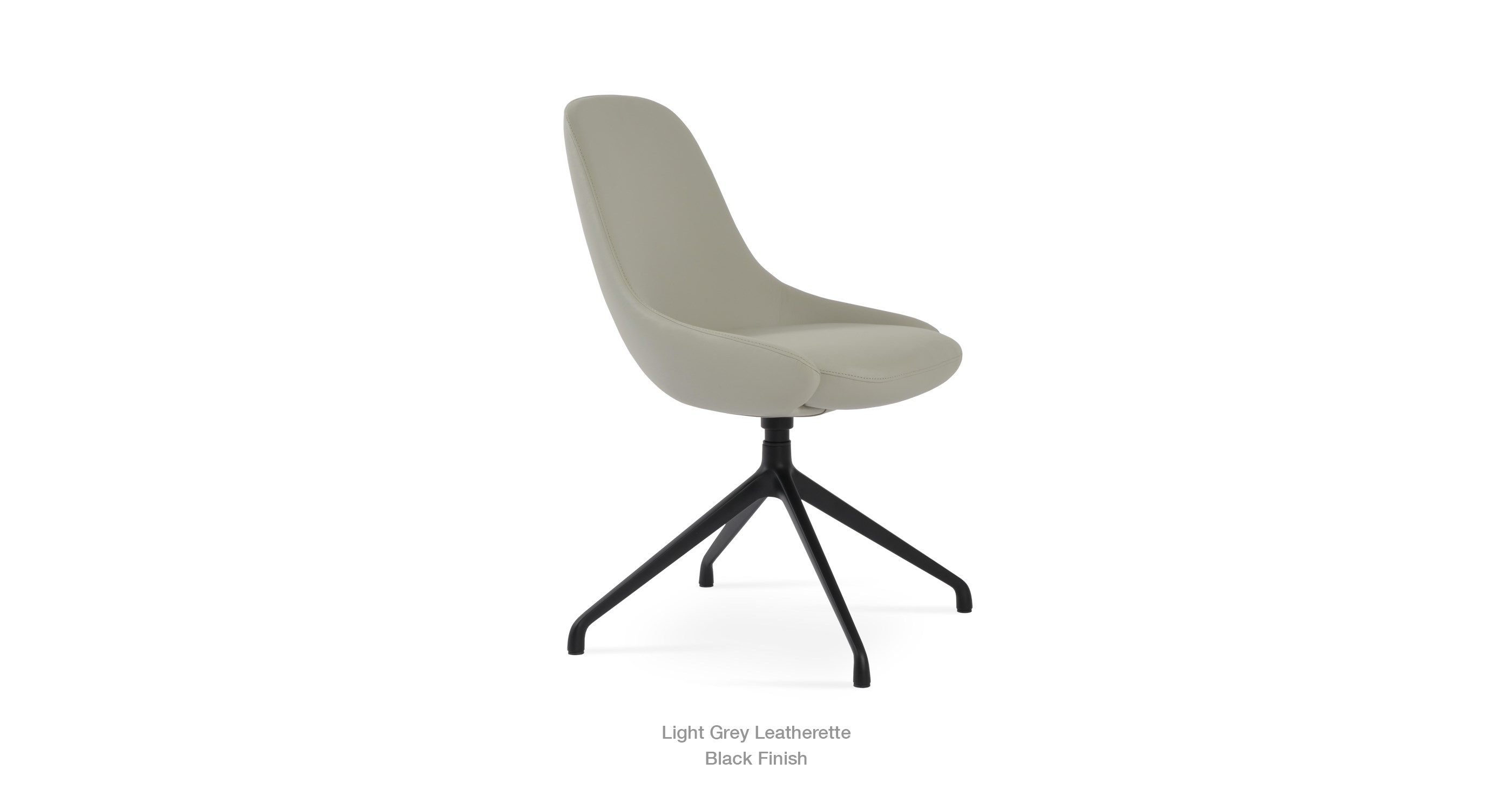 light grey leatherette