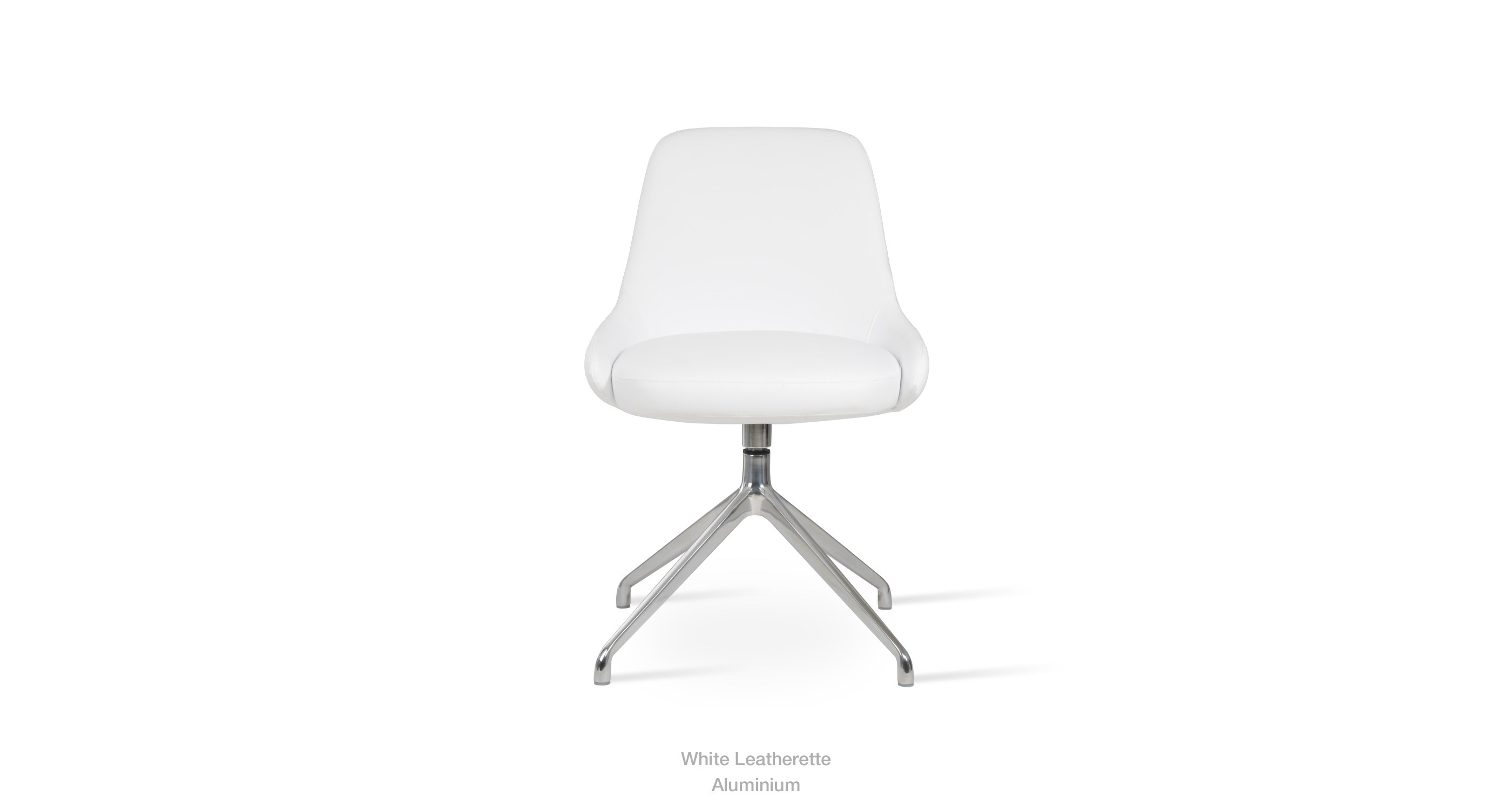 white leatherette