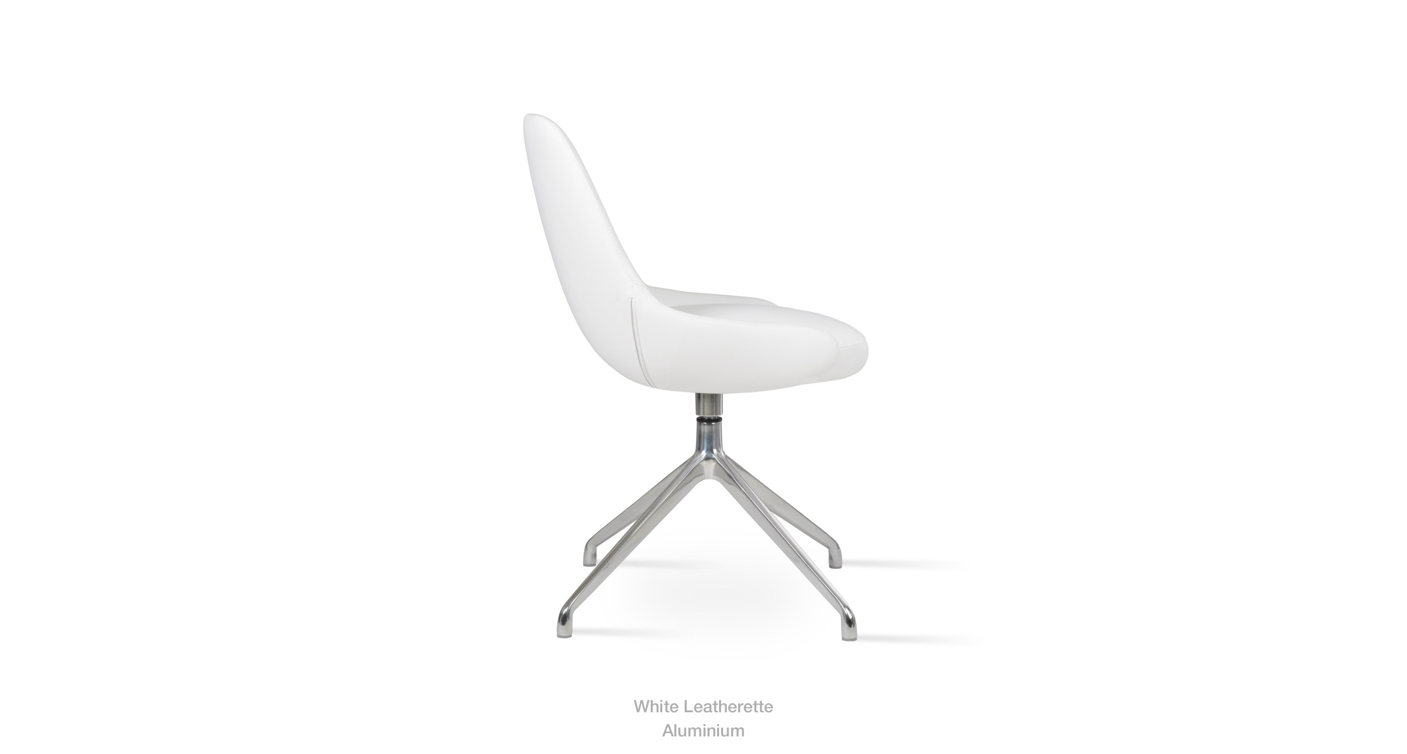 white leatherette