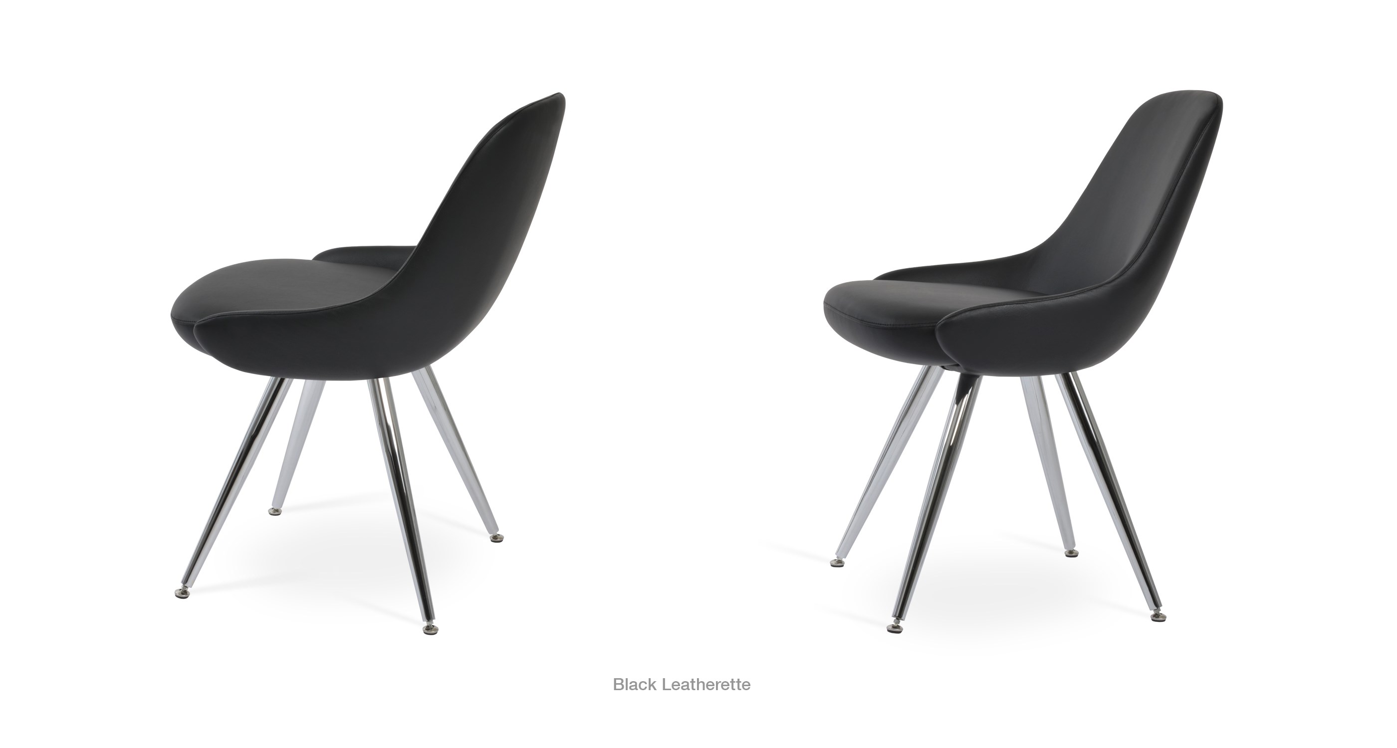 black leatherette
