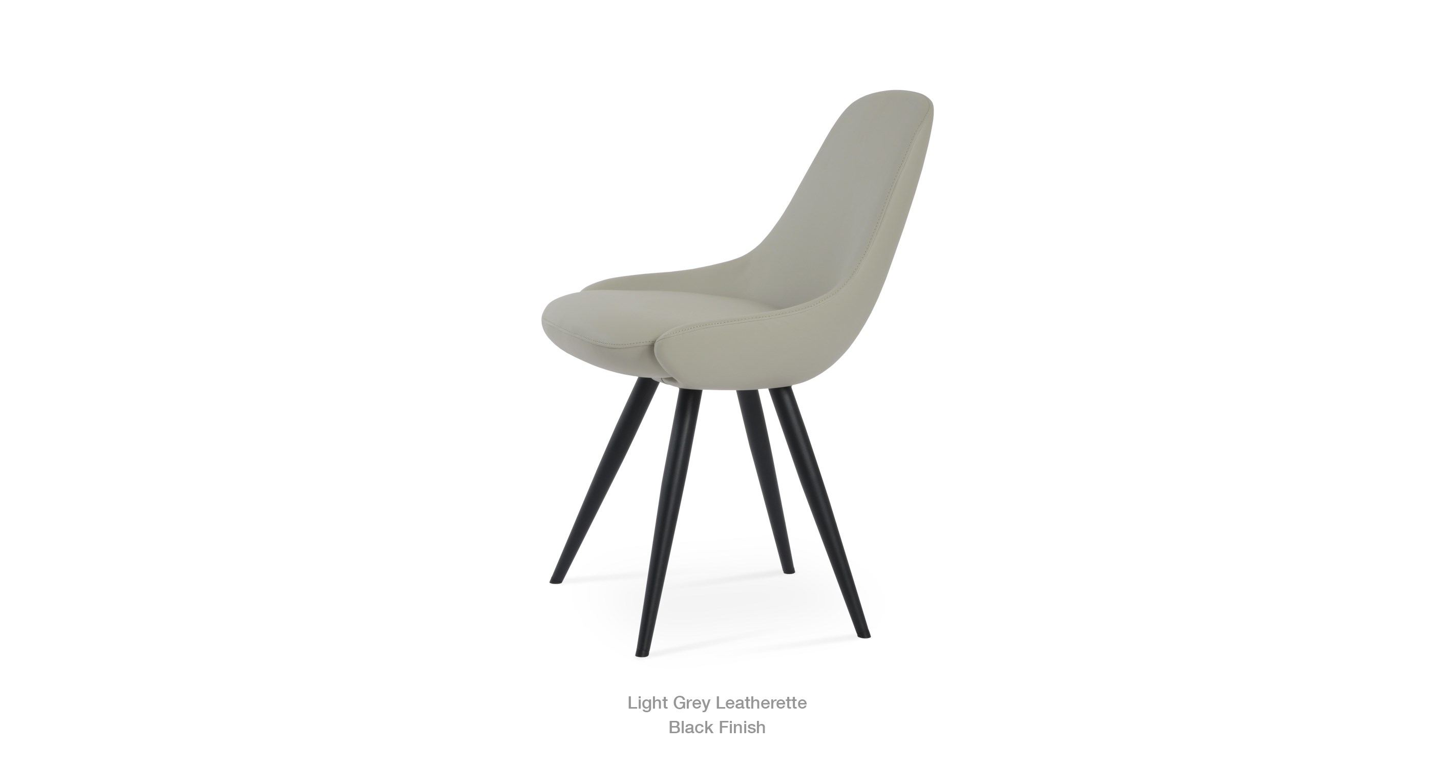 light grey leatherette