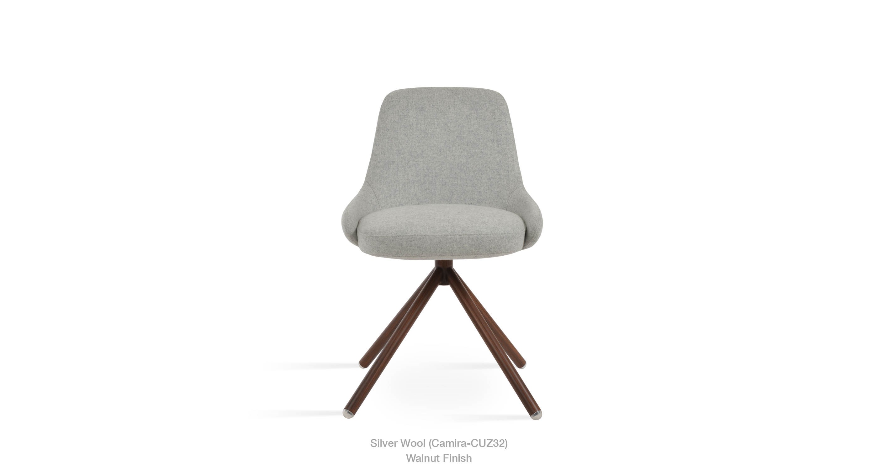 silver wool - walnut