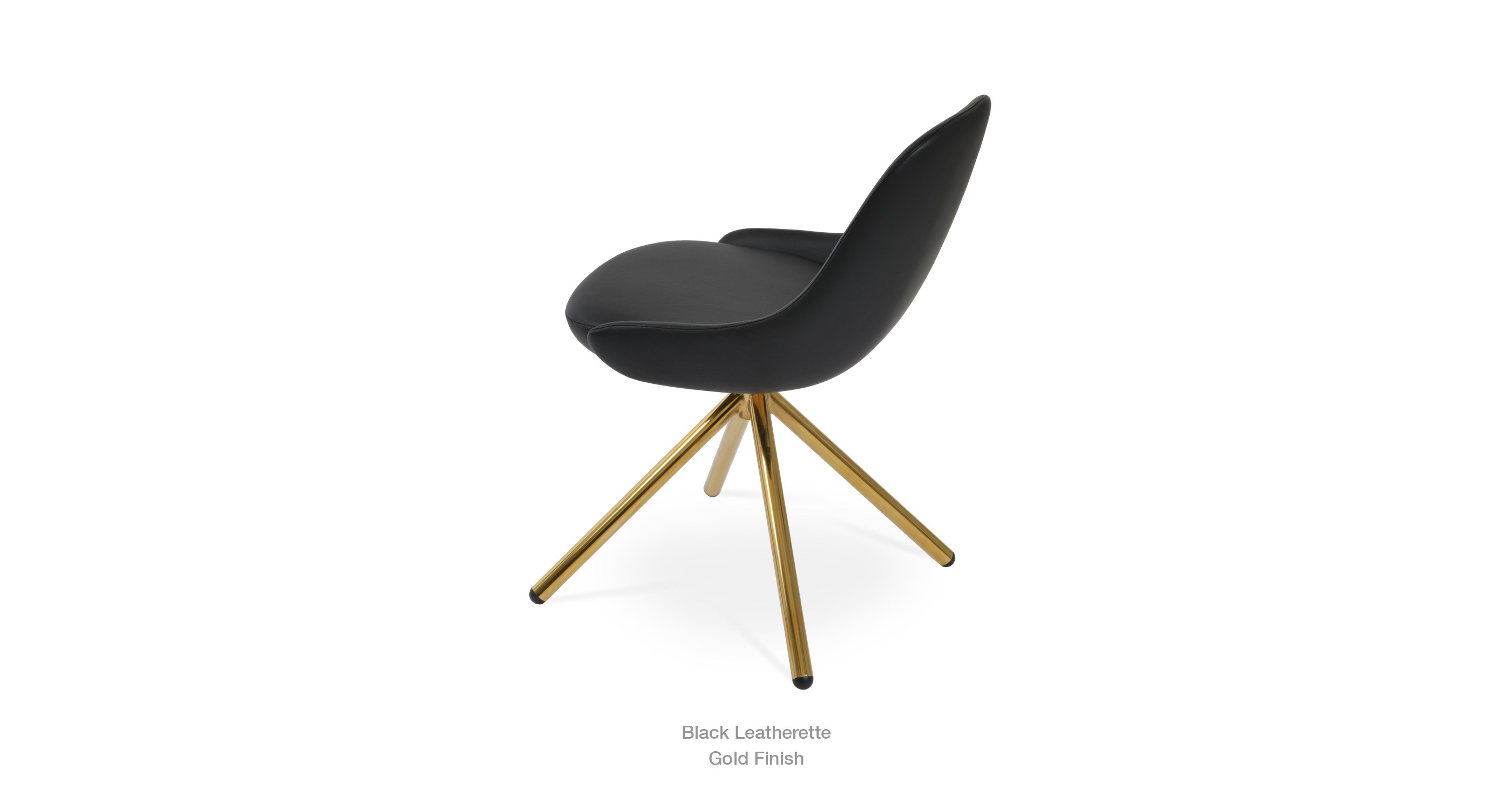 black leatherette