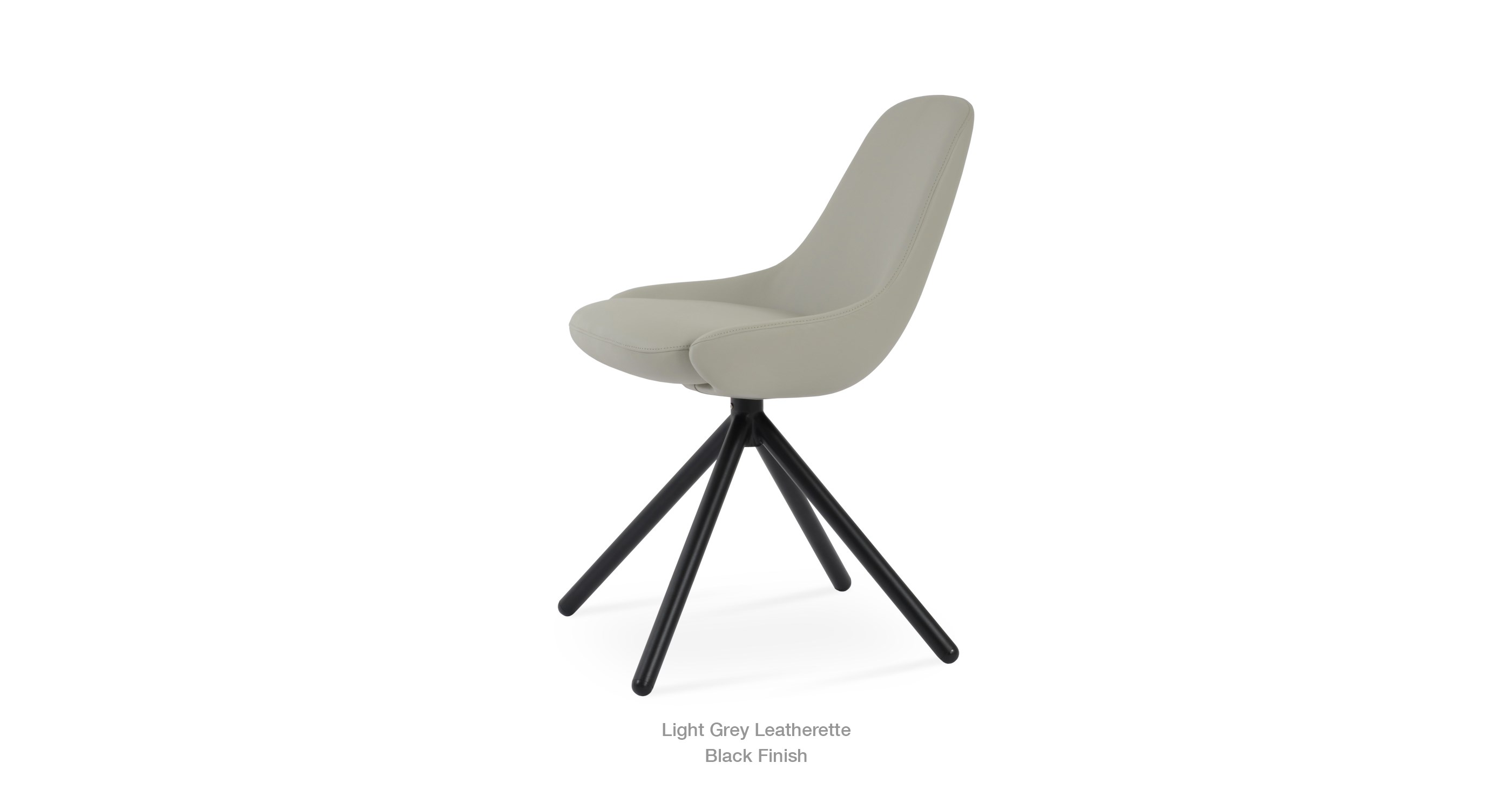 light grey leatherette