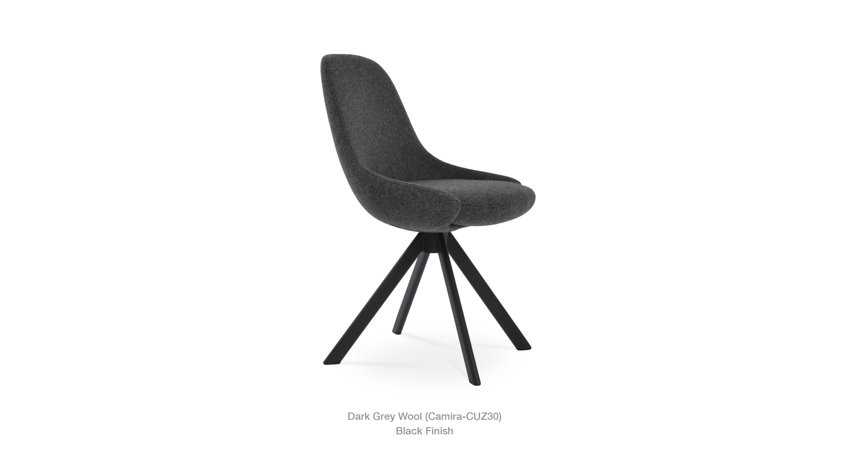 Gazel Sword Dark Grey Wool Black