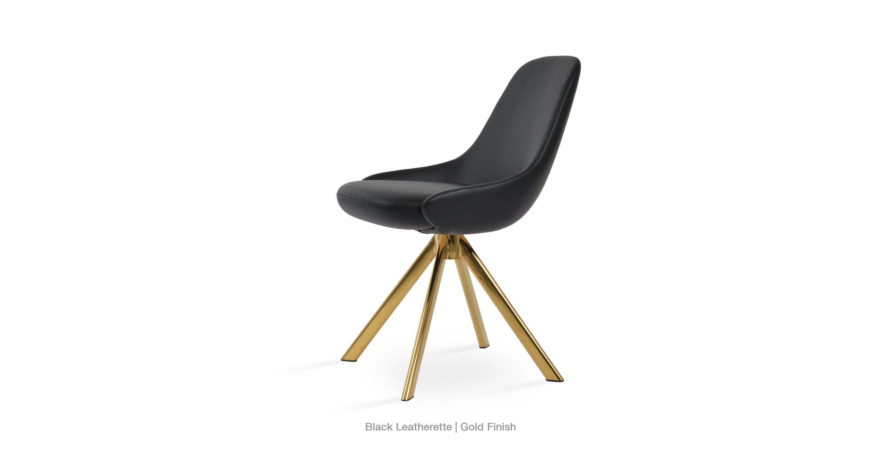 black leatherette