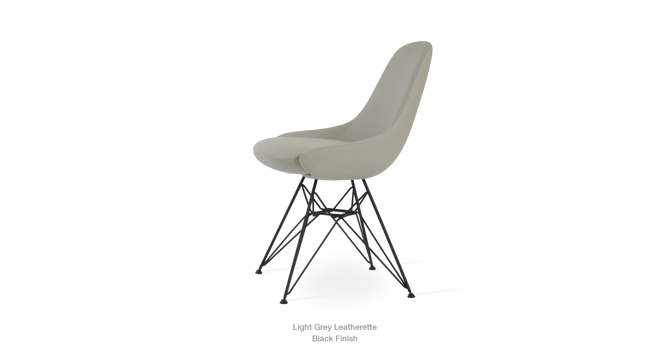 light grey leatherette