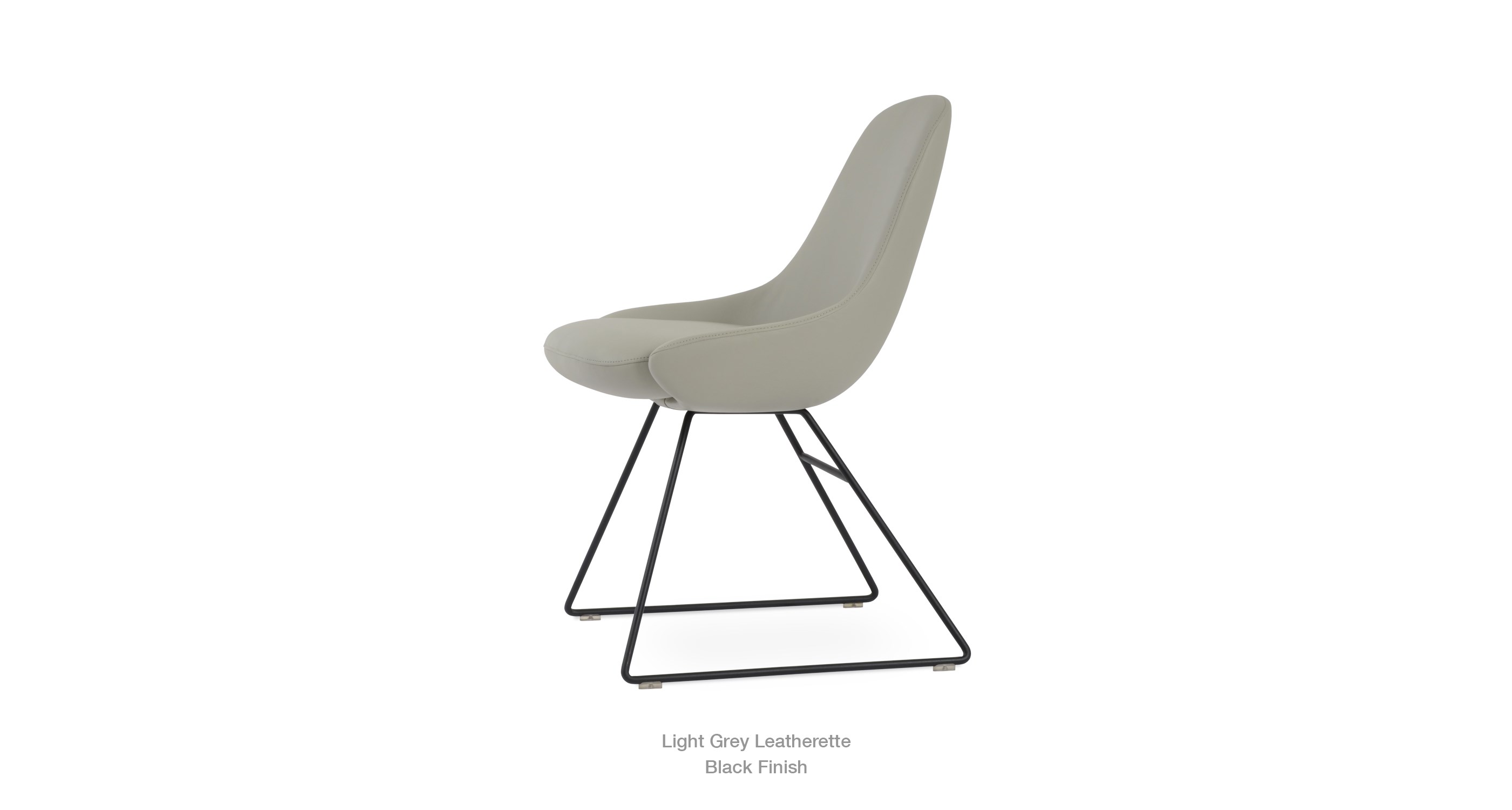 light grey leatherette